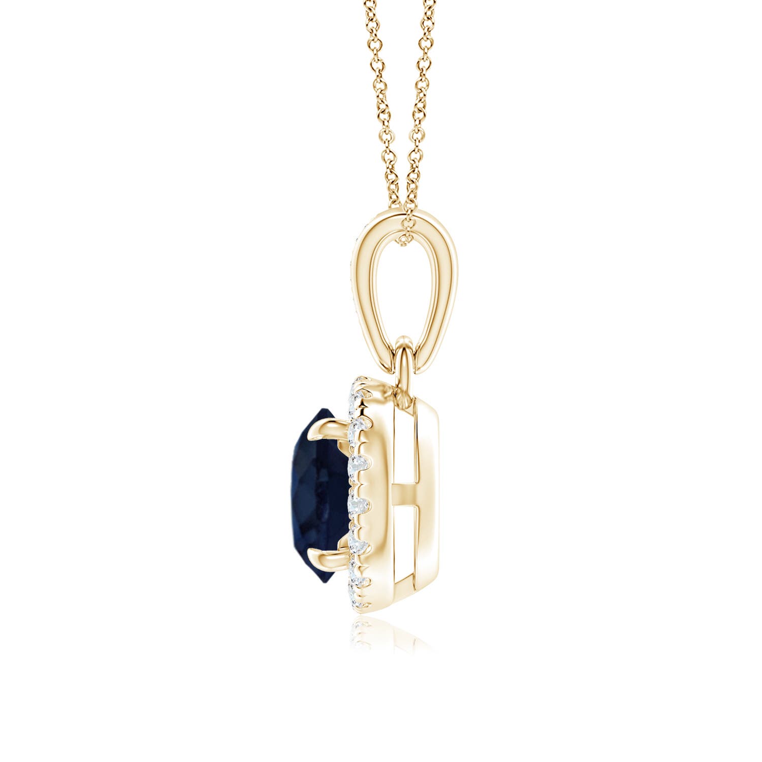 A - Blue Sapphire / 1.13 CT / 14 KT Yellow Gold