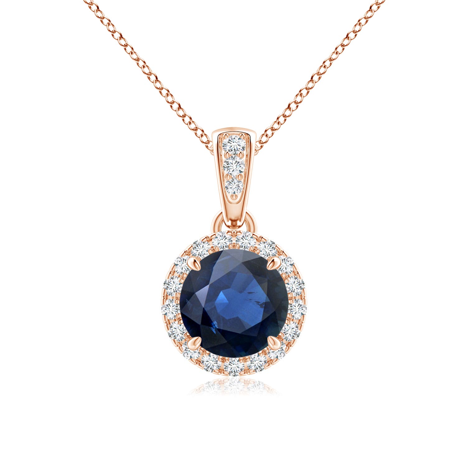 AA - Blue Sapphire / 1.13 CT / 14 KT Rose Gold