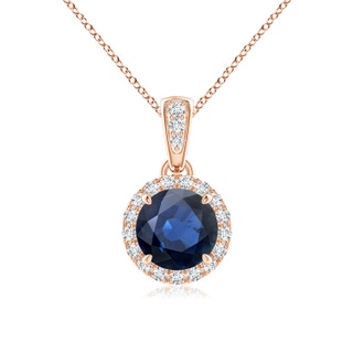 Round AA Blue Sapphire