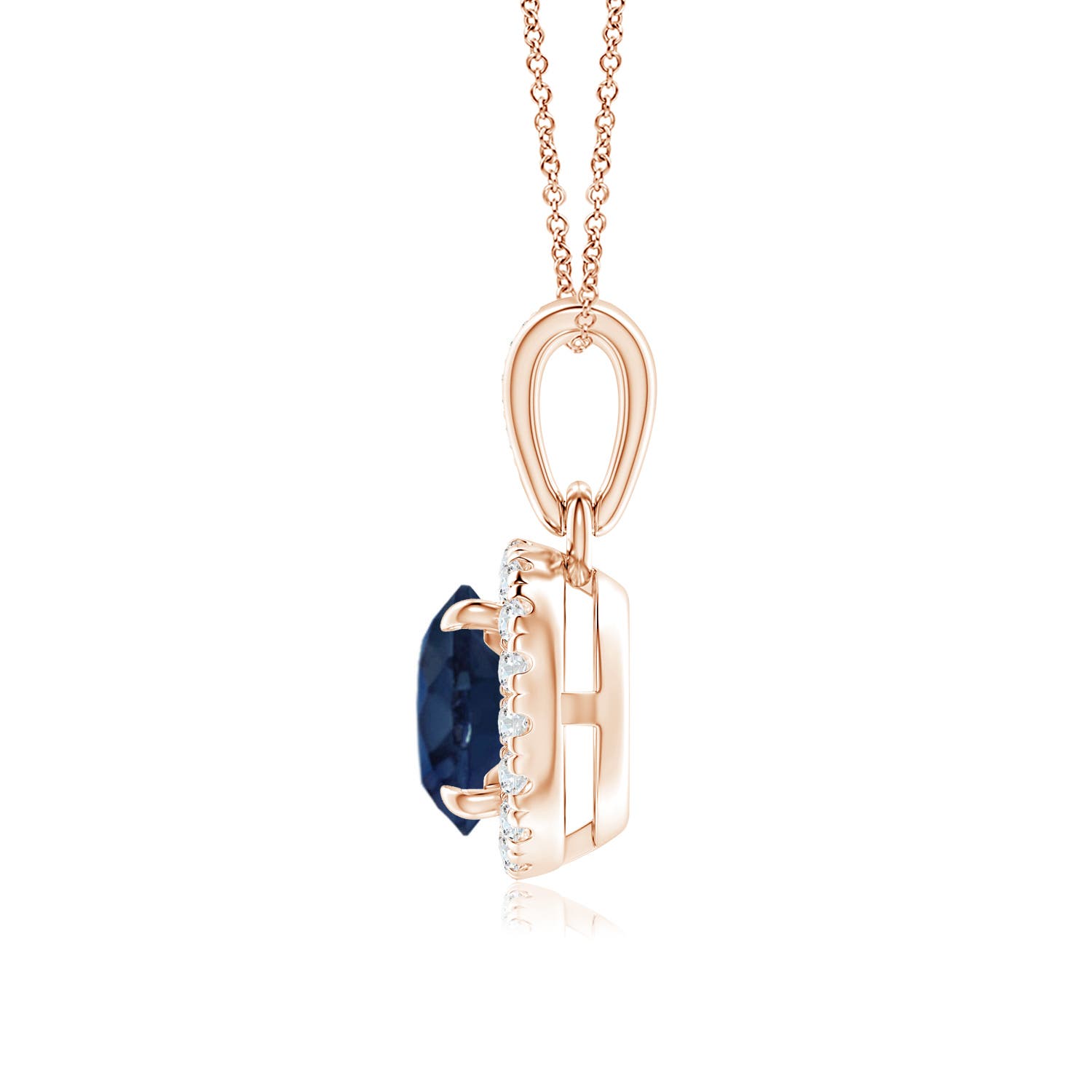 AA - Blue Sapphire / 1.13 CT / 14 KT Rose Gold