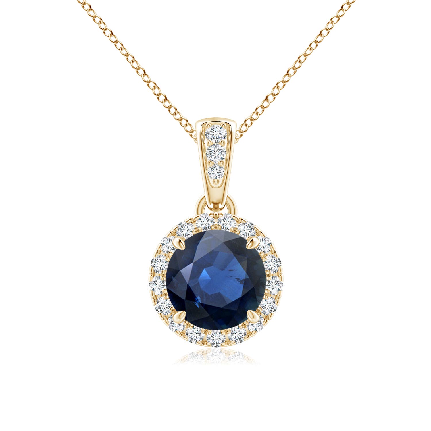 AA - Blue Sapphire / 1.13 CT / 14 KT Yellow Gold