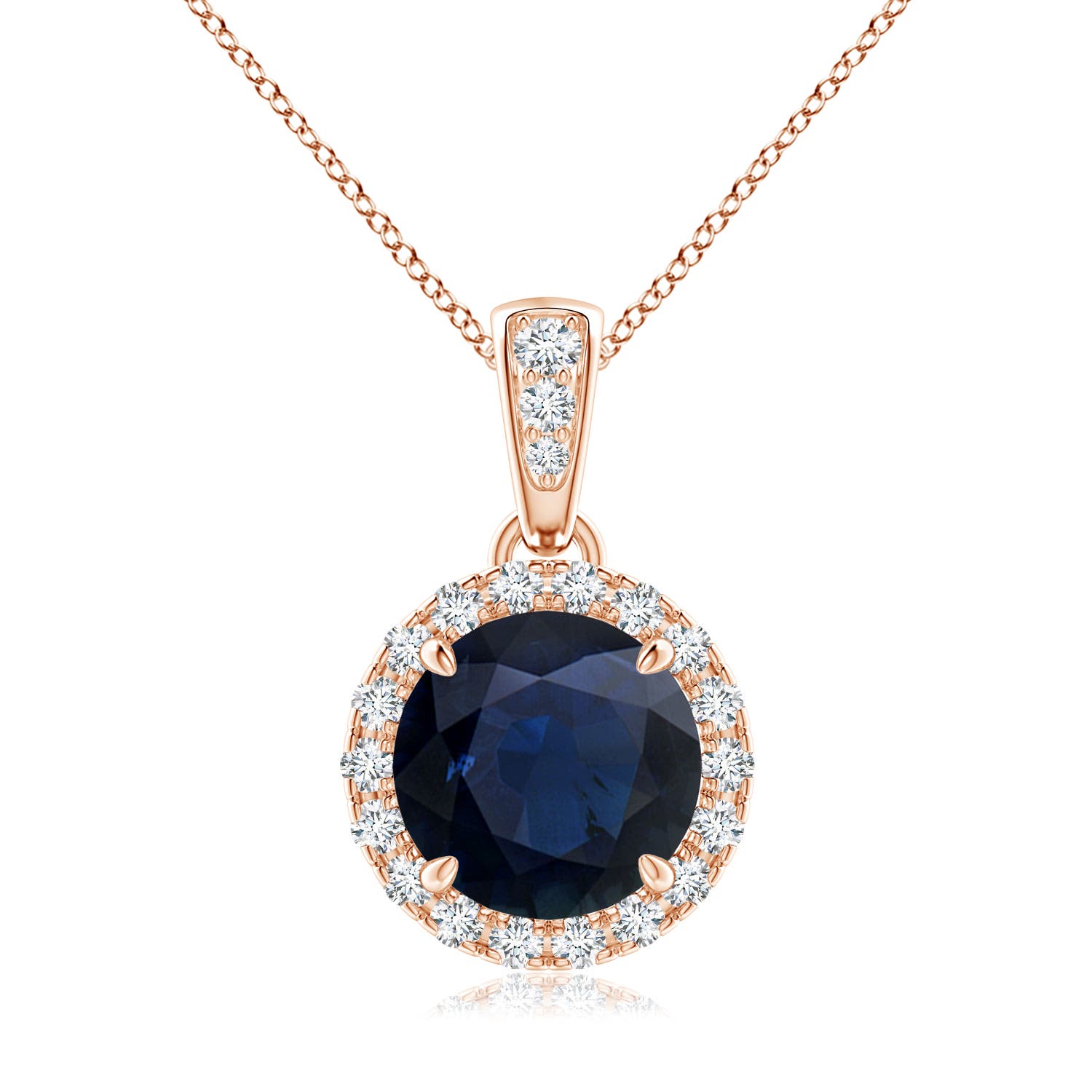 A - Blue Sapphire / 1.81 CT / 14 KT Rose Gold