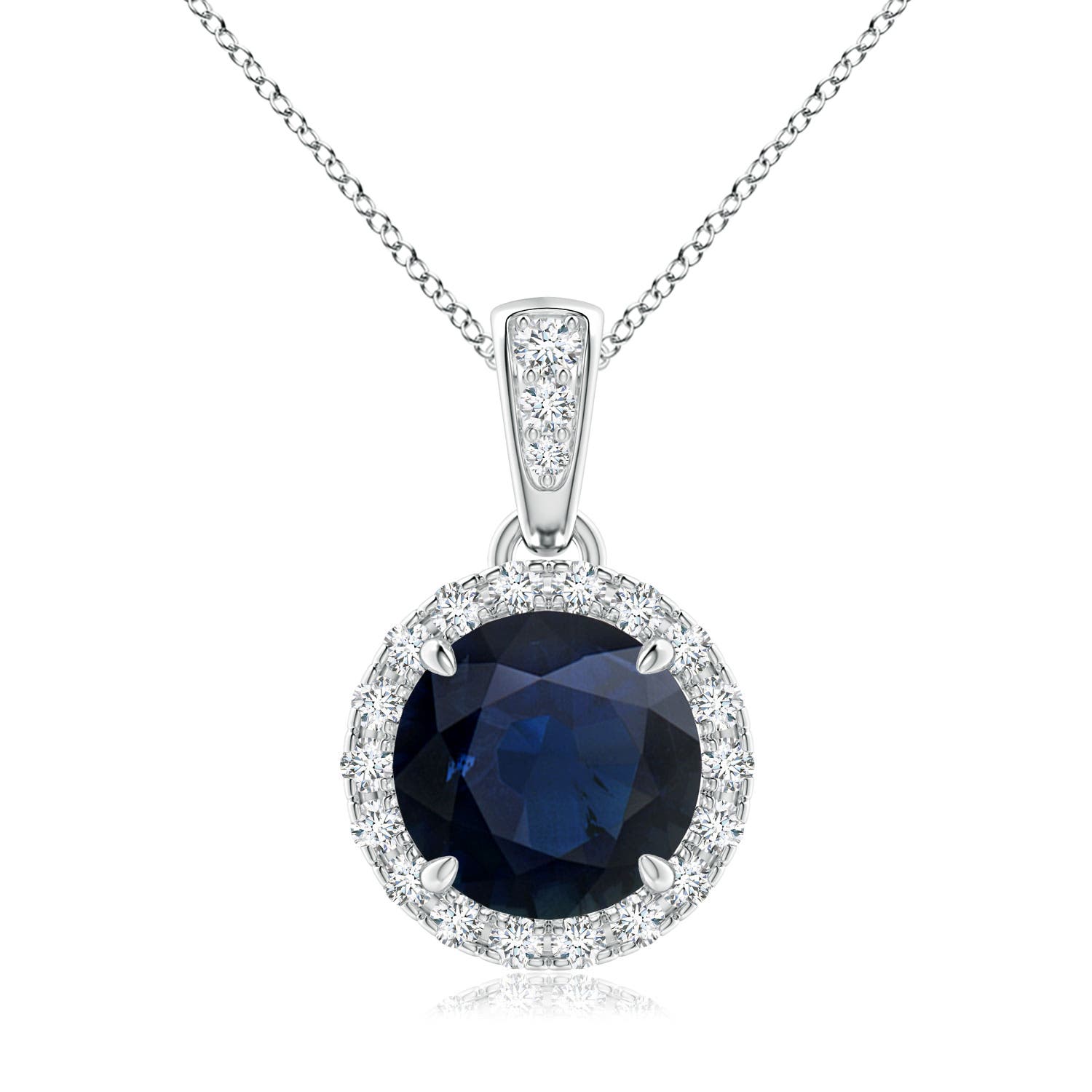 A - Blue Sapphire / 1.81 CT / 14 KT White Gold