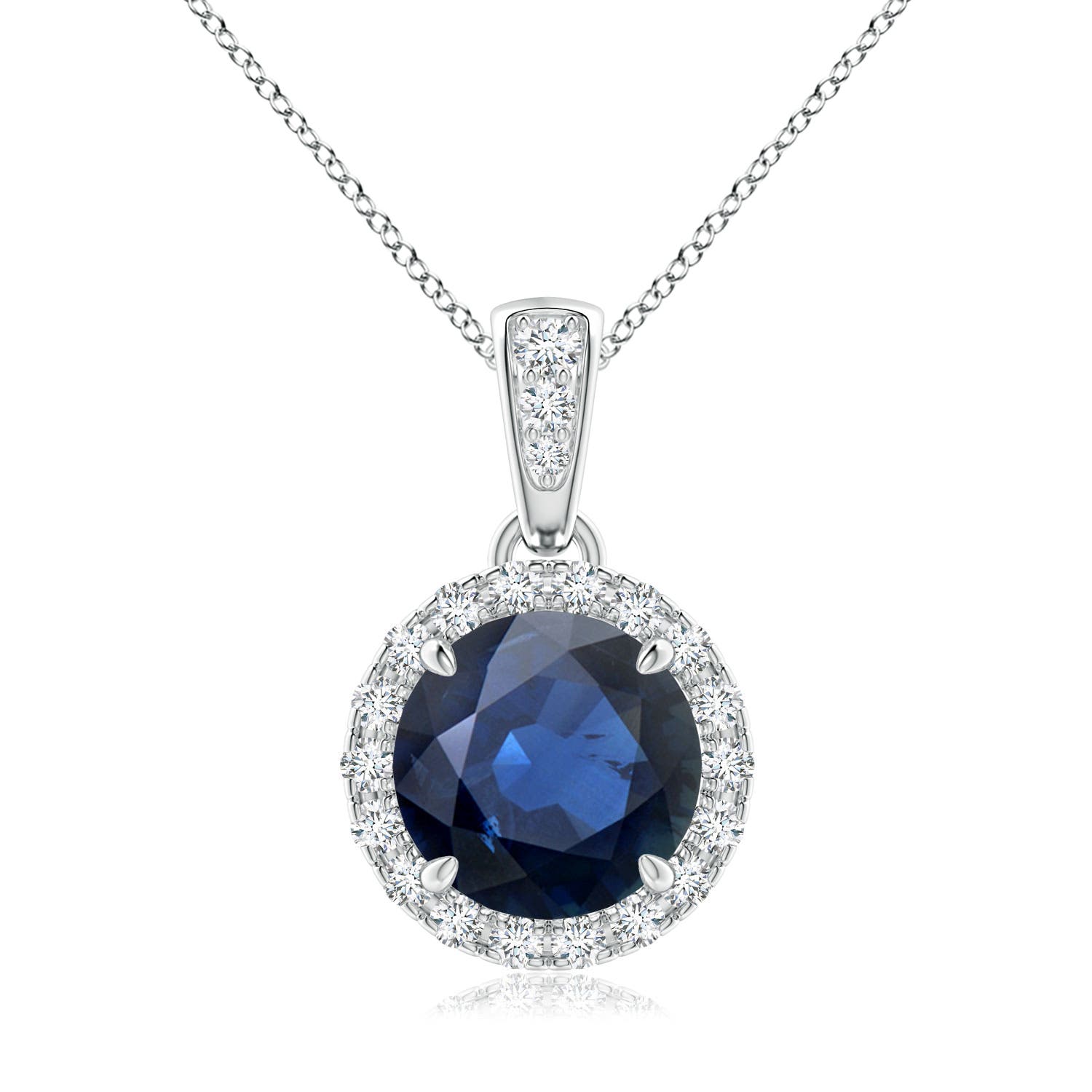 AA - Blue Sapphire / 1.81 CT / 14 KT White Gold