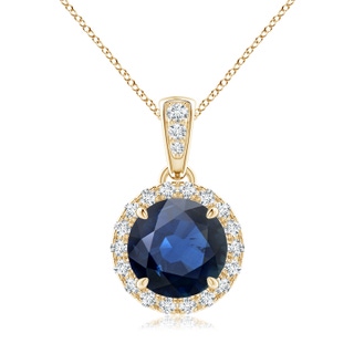 Round AA Blue Sapphire