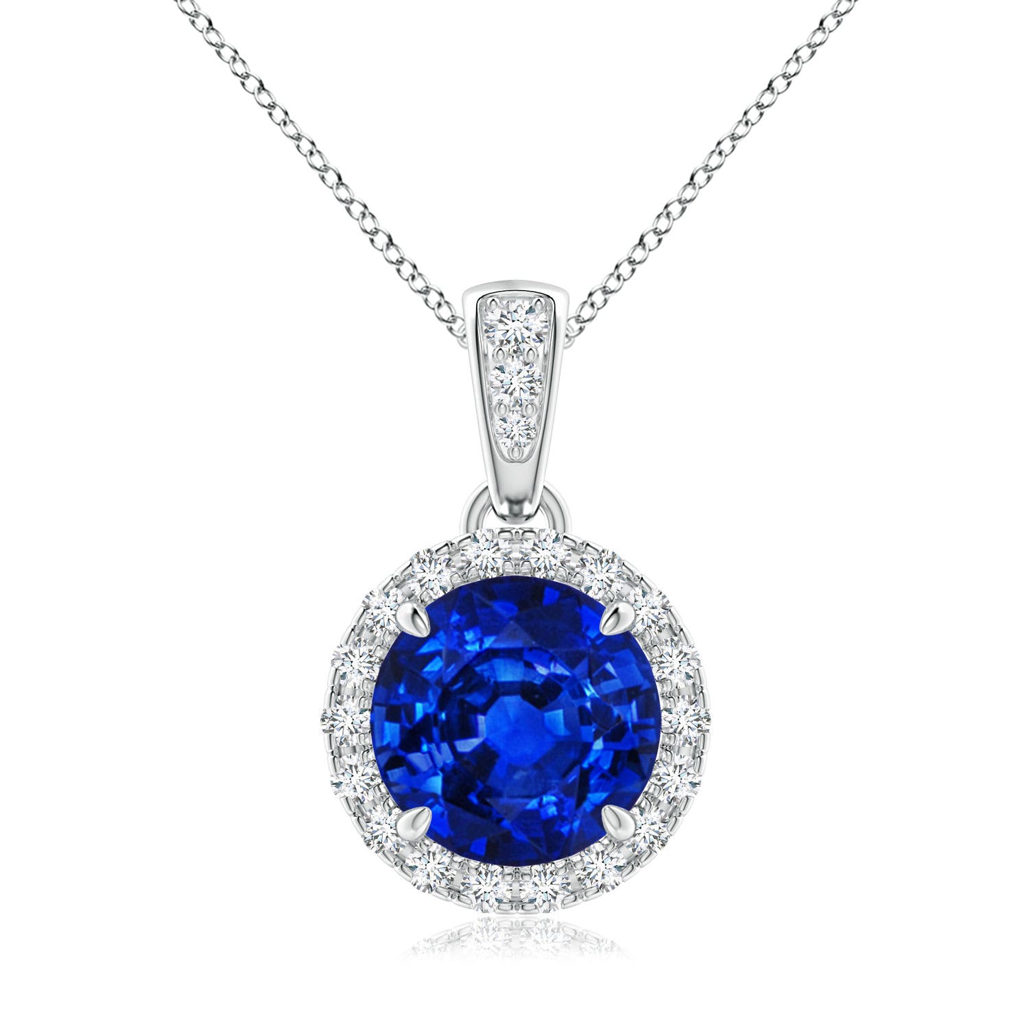 AAAA - Blue Sapphire / 1.81 CT / 14 KT White Gold