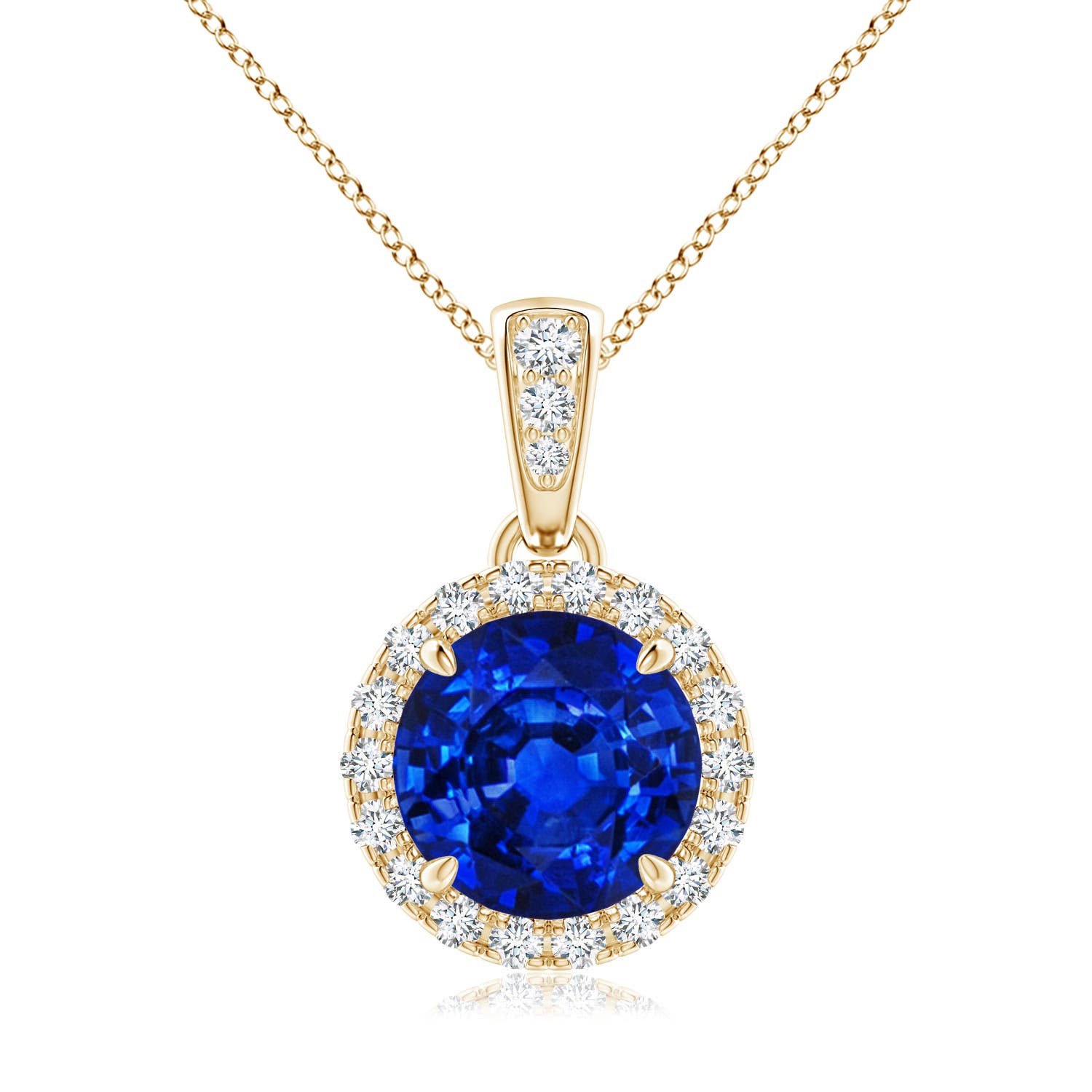 AAAA - Blue Sapphire / 1.81 CT / 14 KT Yellow Gold