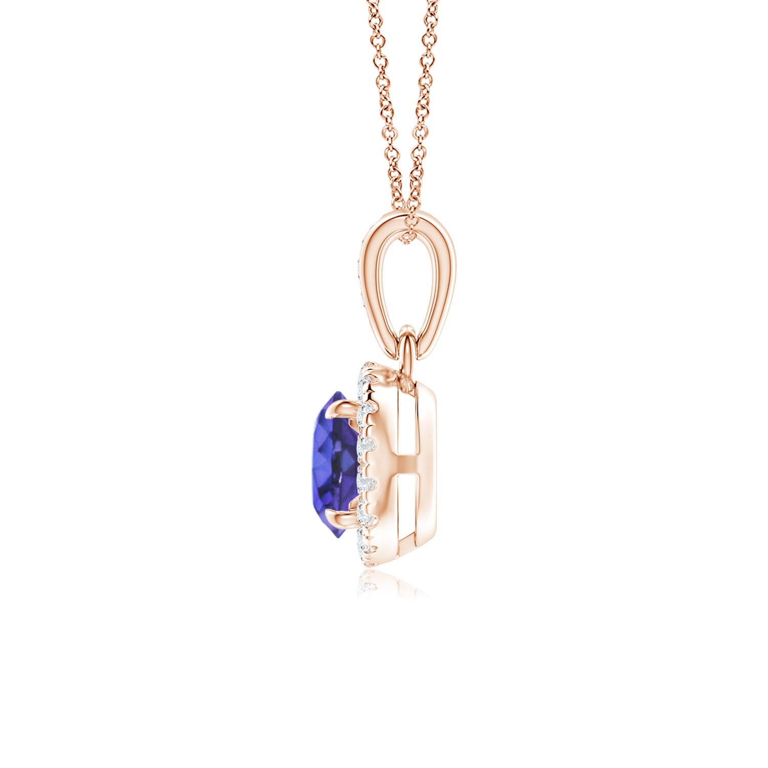 AAA - Tanzanite / 0.58 CT / 14 KT Rose Gold