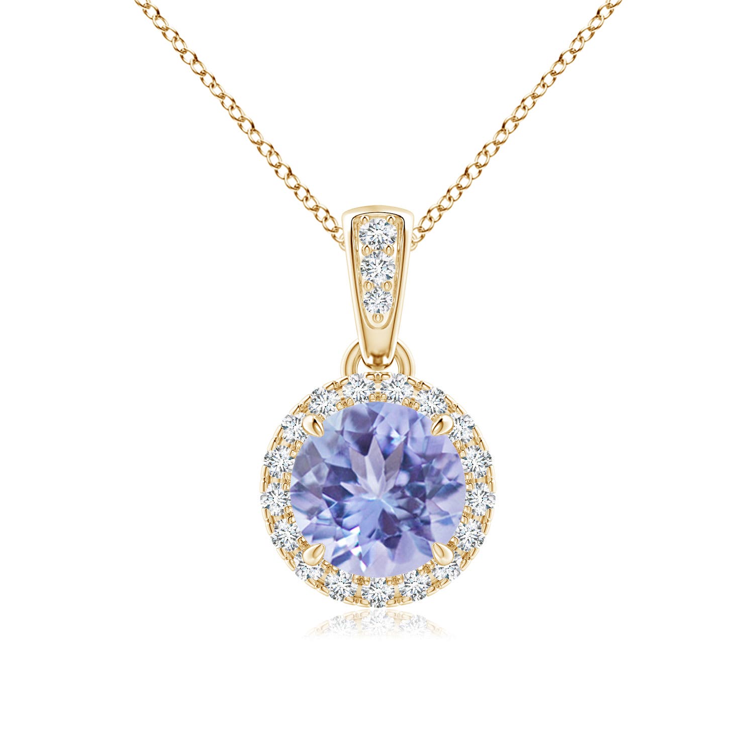 A - Tanzanite / 1.03 CT / 14 KT Yellow Gold