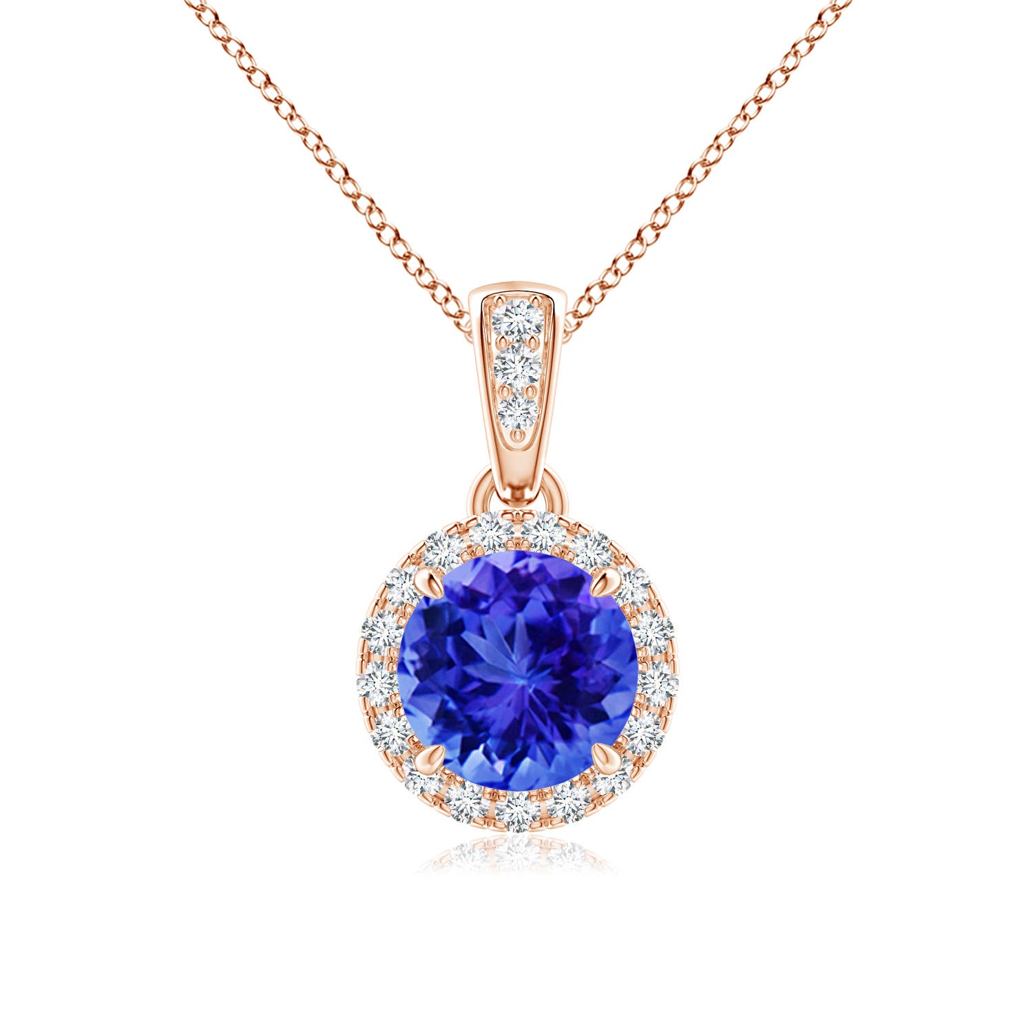 AAA - Tanzanite / 1.03 CT / 14 KT Rose Gold