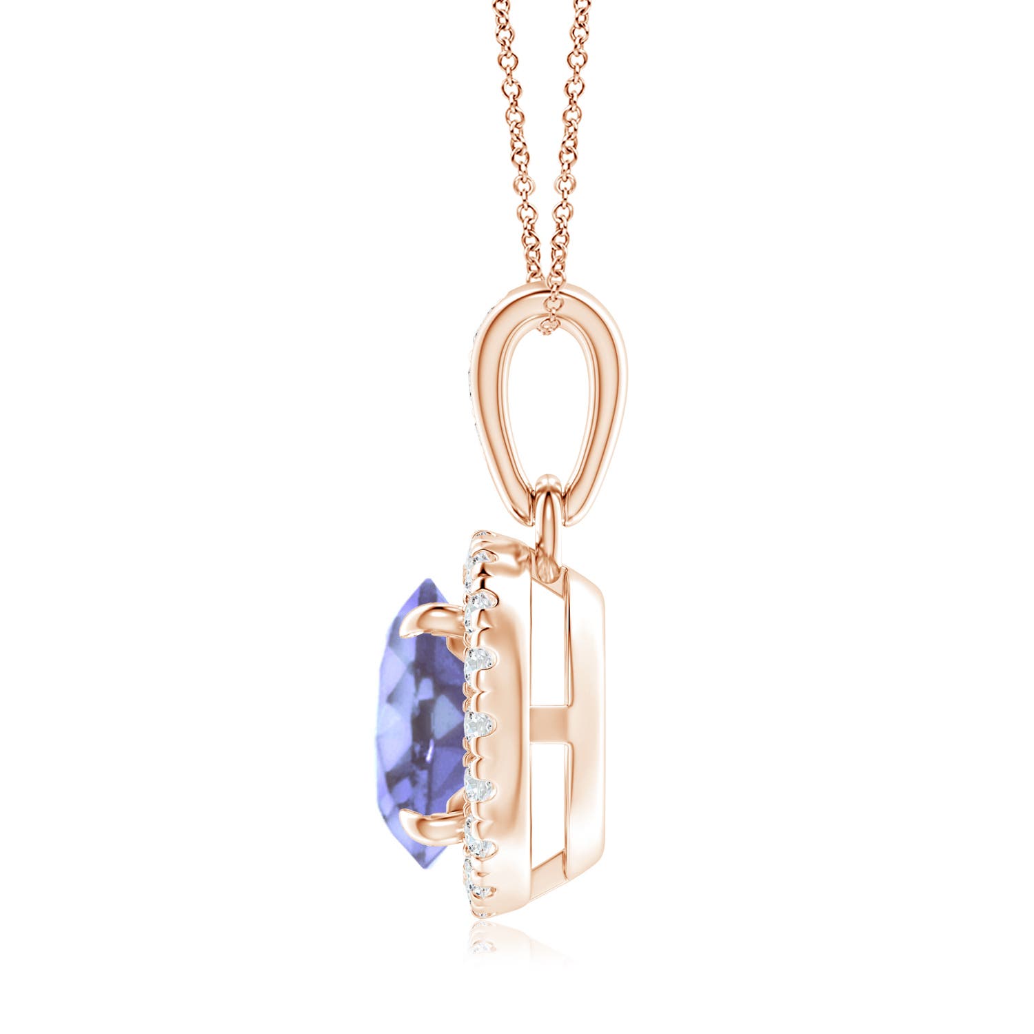 A - Tanzanite / 1.66 CT / 14 KT Rose Gold