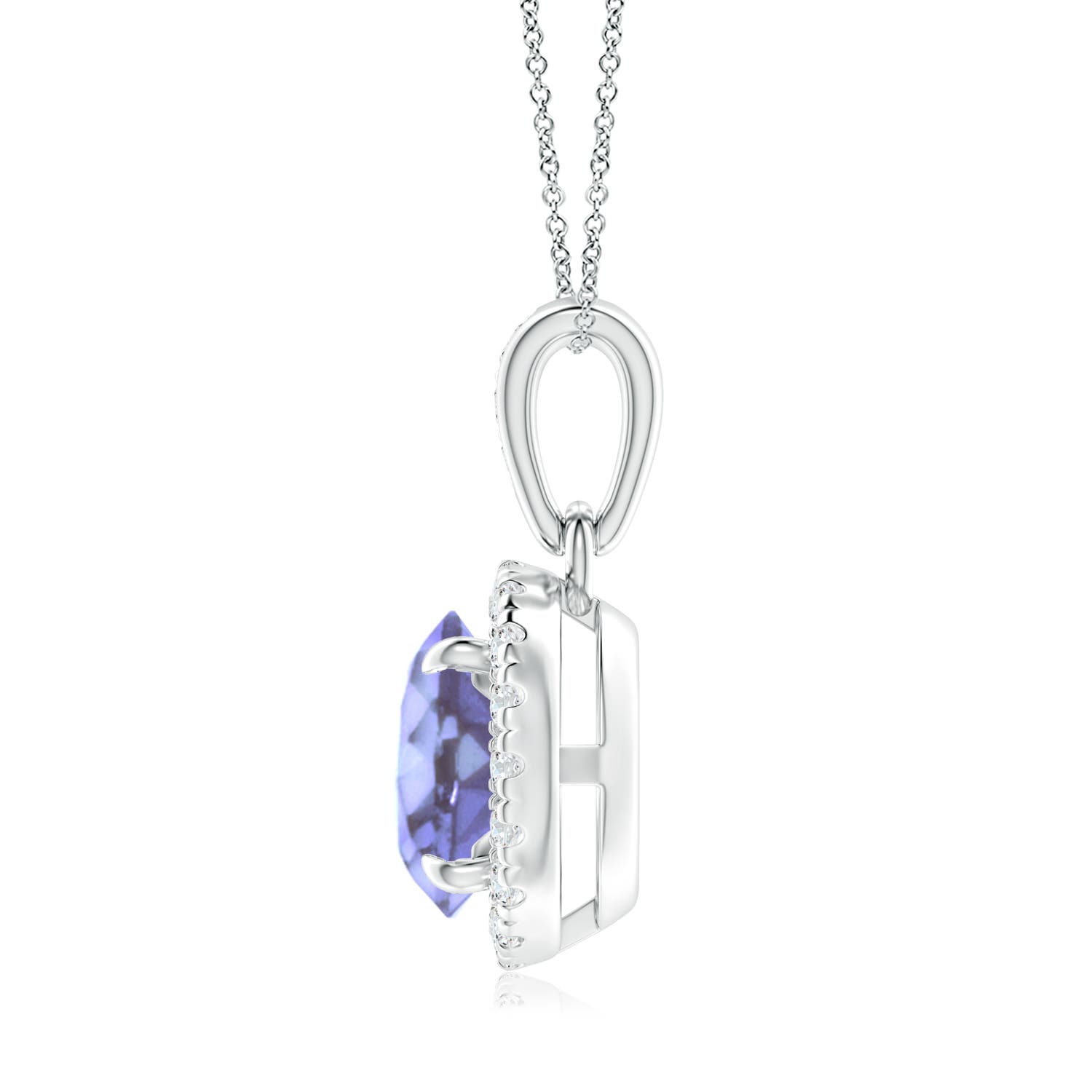 A - Tanzanite / 1.66 CT / 14 KT White Gold