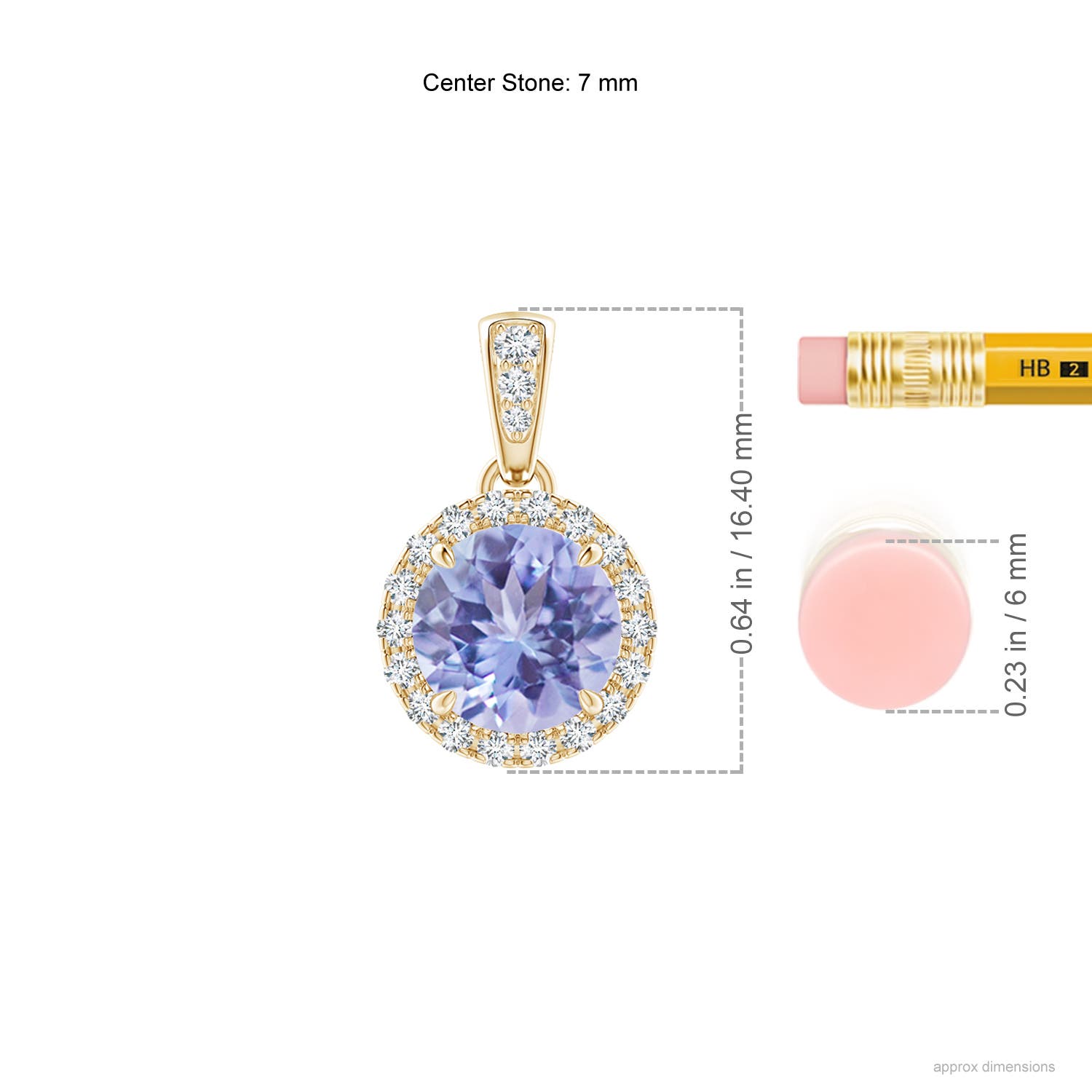 A - Tanzanite / 1.66 CT / 14 KT Yellow Gold