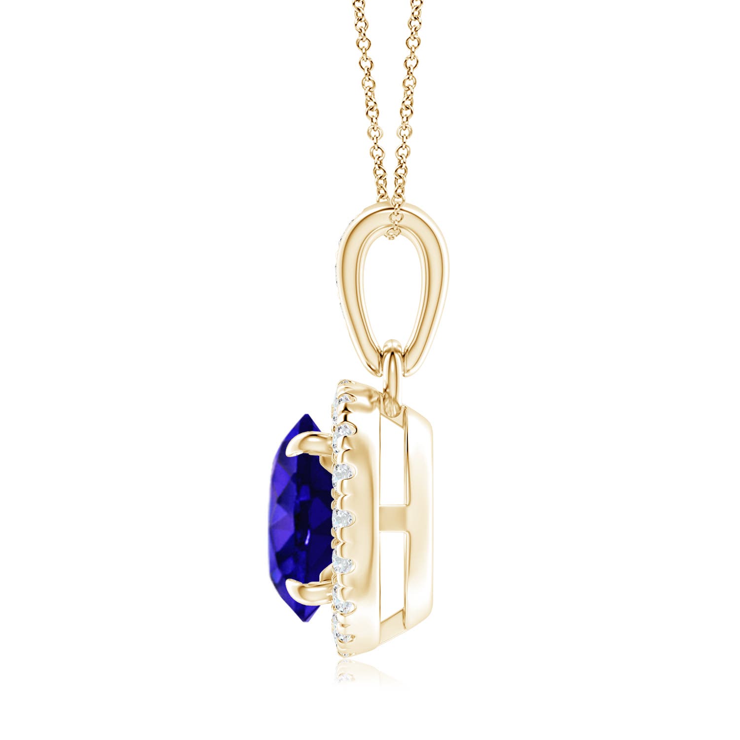 AAAA - Tanzanite / 1.66 CT / 14 KT Yellow Gold