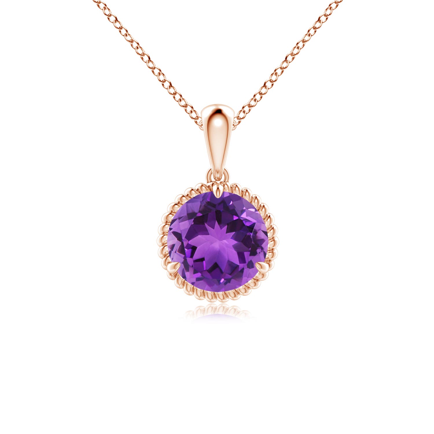 AAA - Amethyst / 1.15 CT / 14 KT Rose Gold