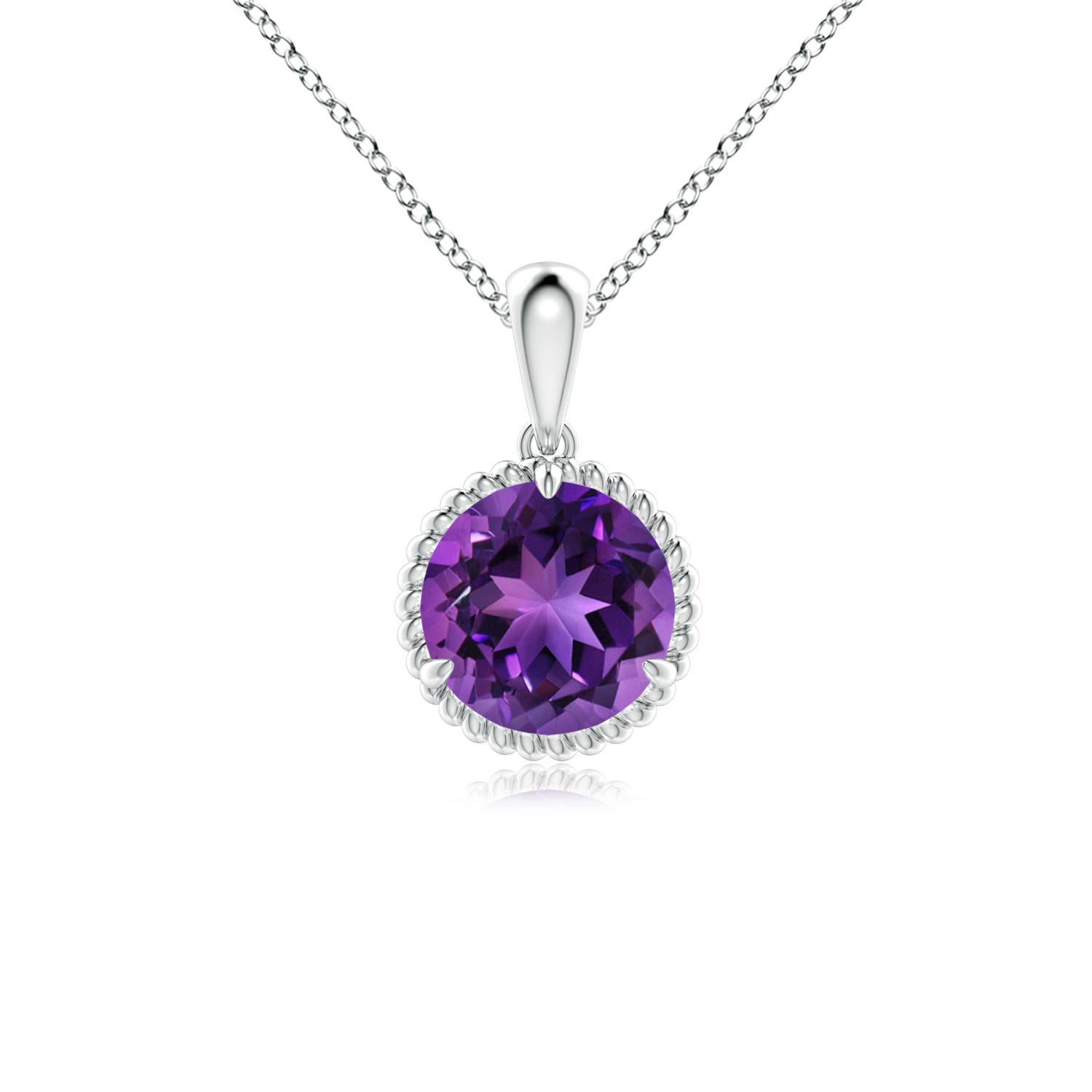 AAAA - Amethyst / 1.15 CT / 14 KT White Gold