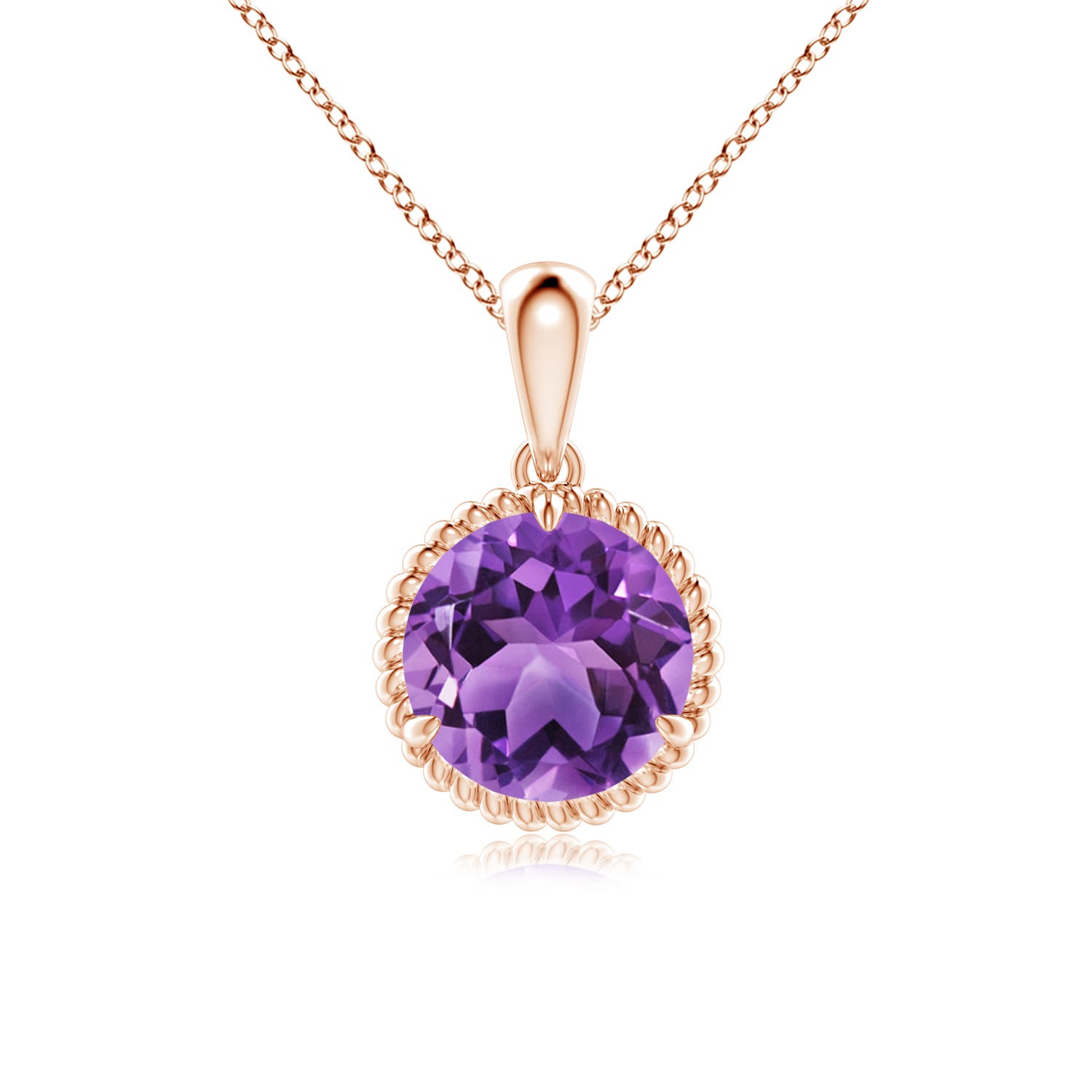 AA - Amethyst / 1.7 CT / 14 KT Rose Gold