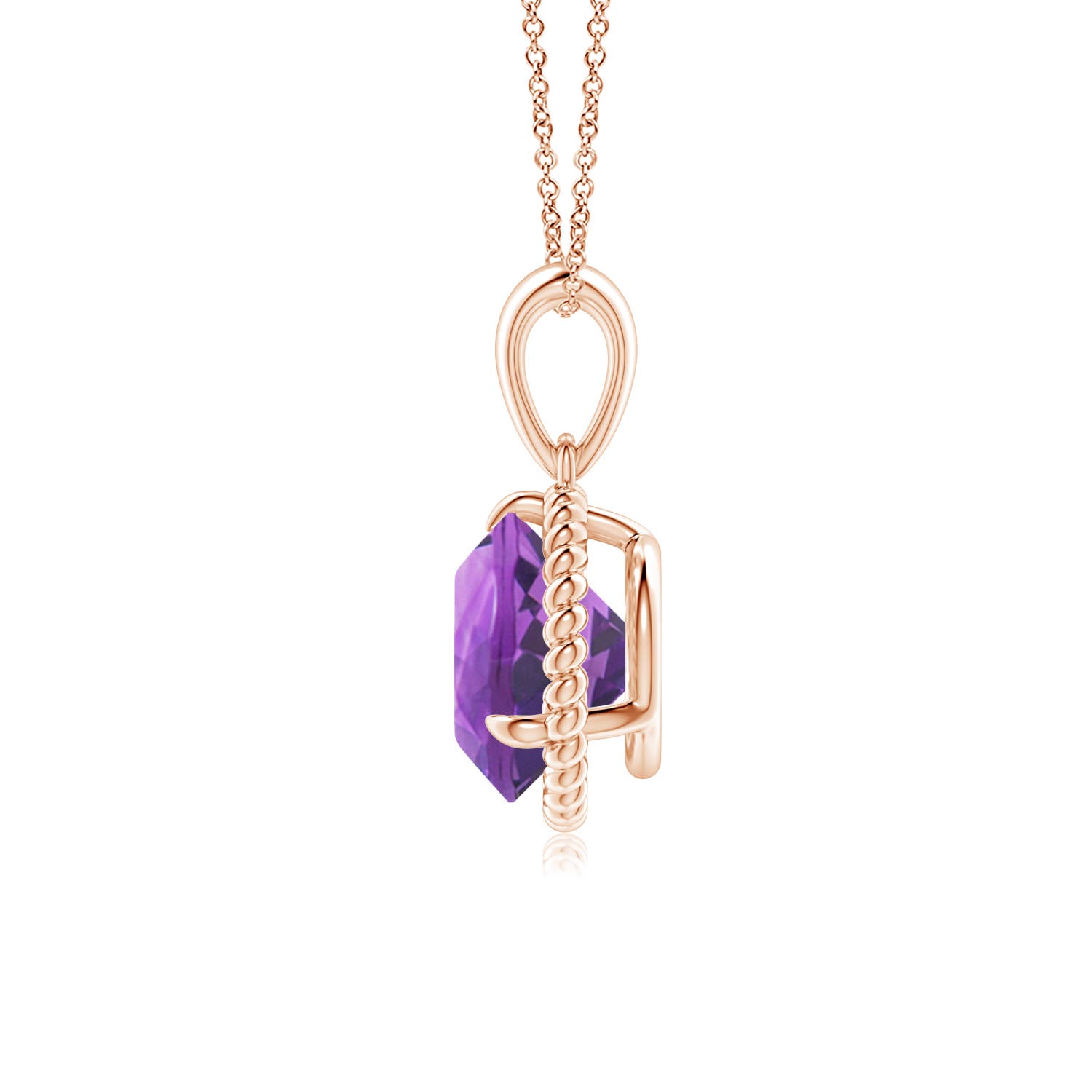 AA - Amethyst / 1.7 CT / 14 KT Rose Gold