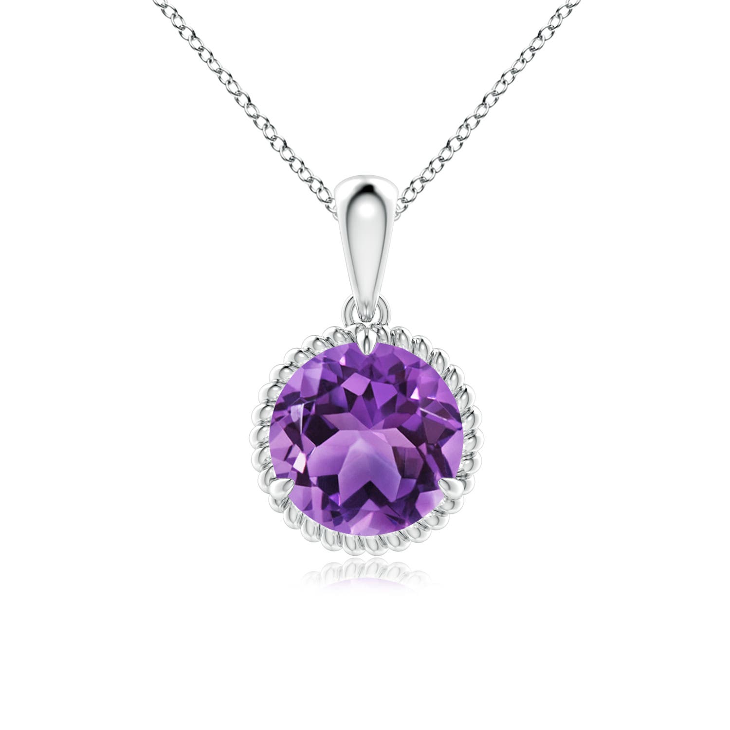 AA - Amethyst / 1.7 CT / 14 KT White Gold