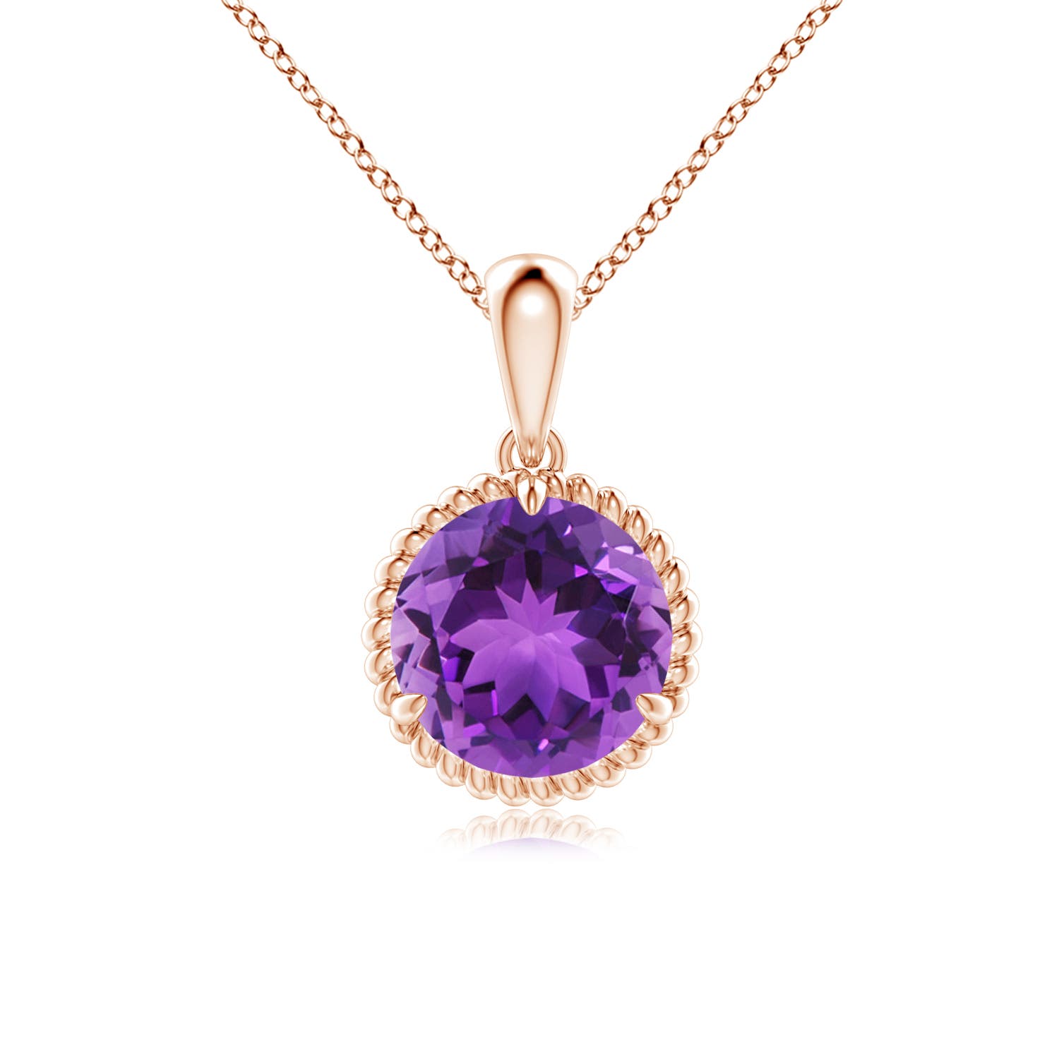 AAA - Amethyst / 1.7 CT / 14 KT Rose Gold