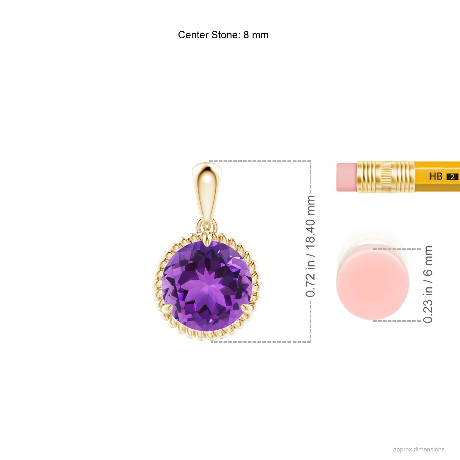 AAA - Amethyst / 1.7 CT / 14 KT Yellow Gold