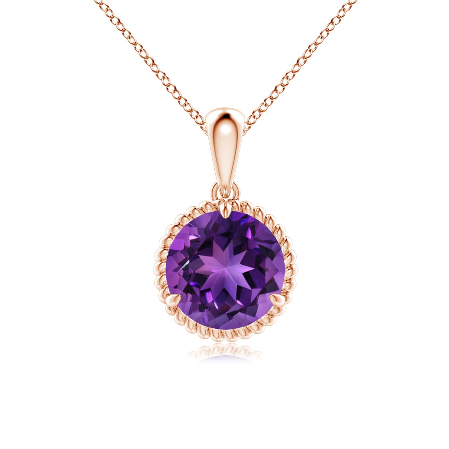 AAAA - Amethyst / 1.7 CT / 14 KT Rose Gold