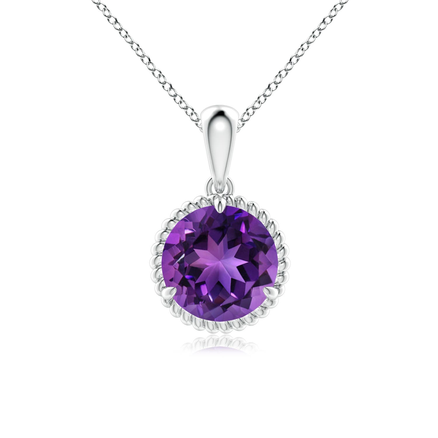 AAAA - Amethyst / 1.7 CT / 14 KT White Gold