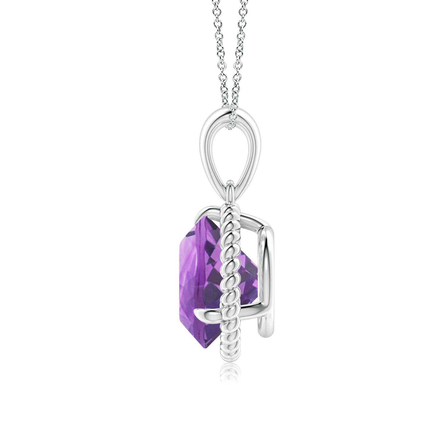 A - Amethyst / 2.45 CT / 14 KT White Gold