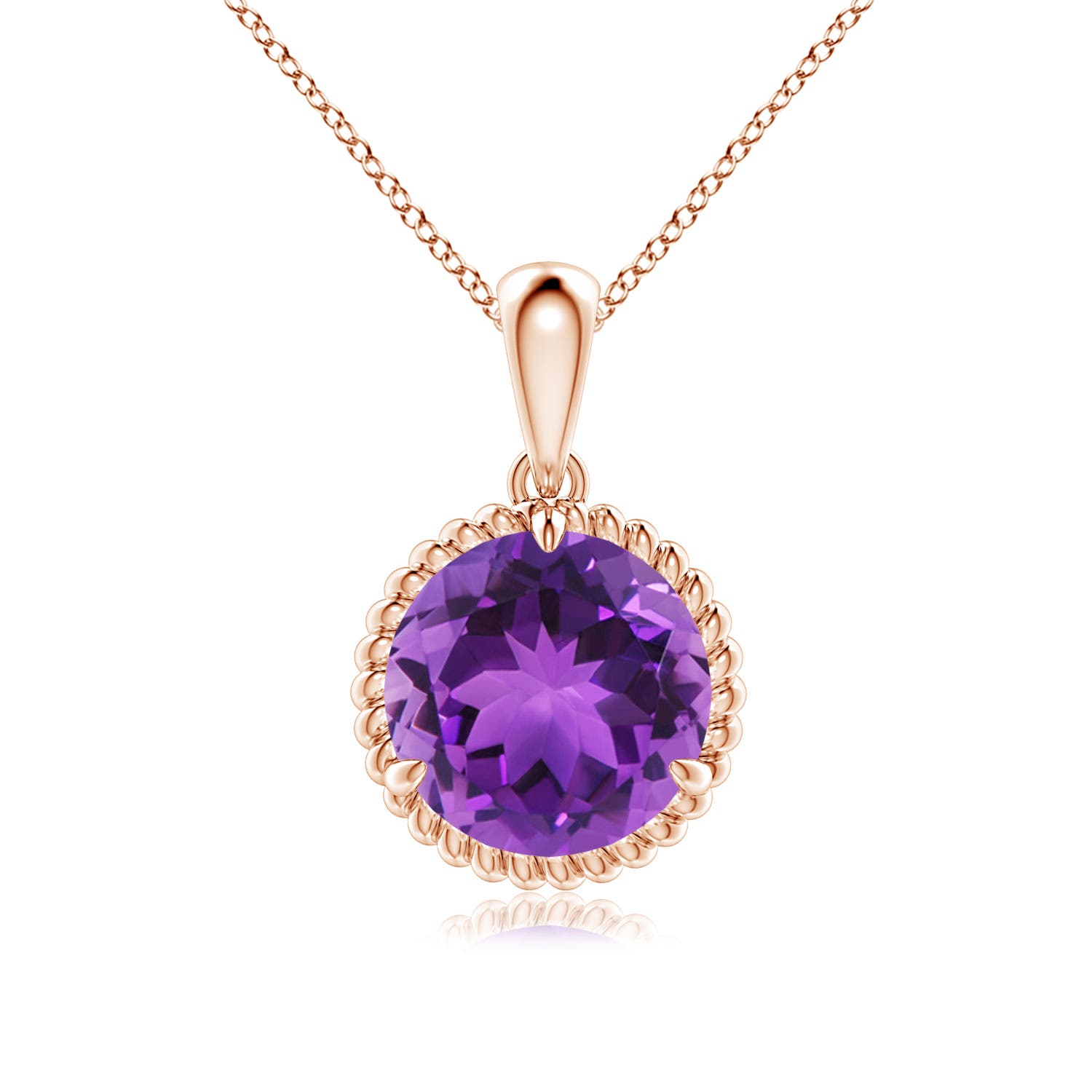 AAA - Amethyst / 2.45 CT / 14 KT Rose Gold