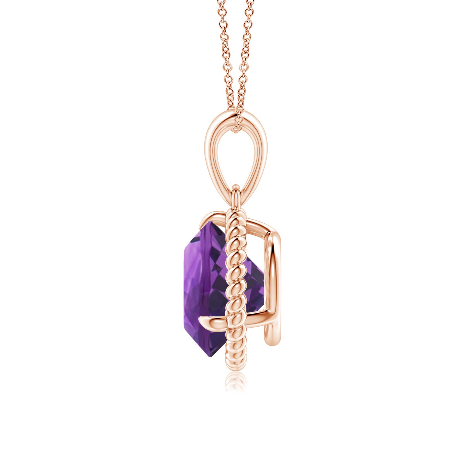 AAA - Amethyst / 2.45 CT / 14 KT Rose Gold