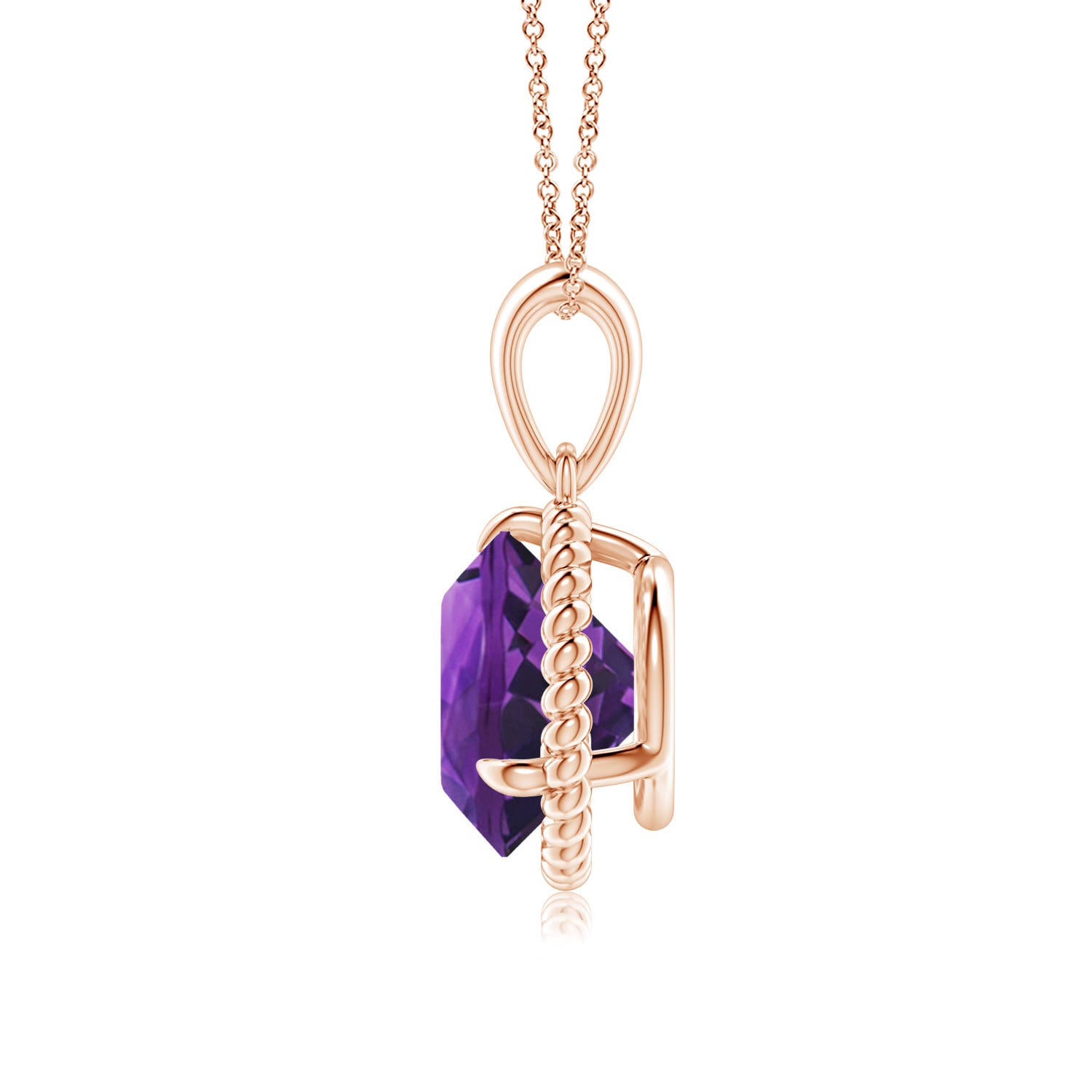 AAAA - Amethyst / 2.45 CT / 14 KT Rose Gold