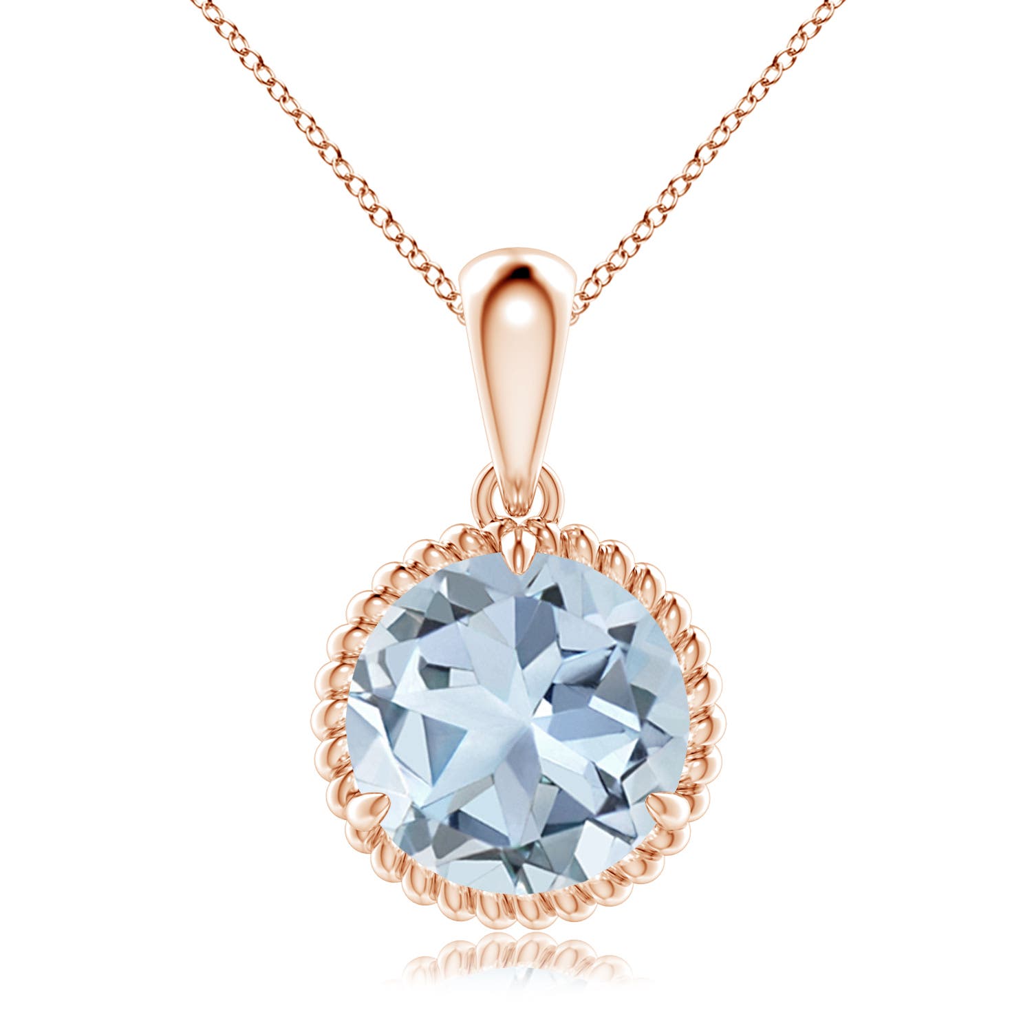 A - Aquamarine / 3.2 CT / 14 KT Rose Gold