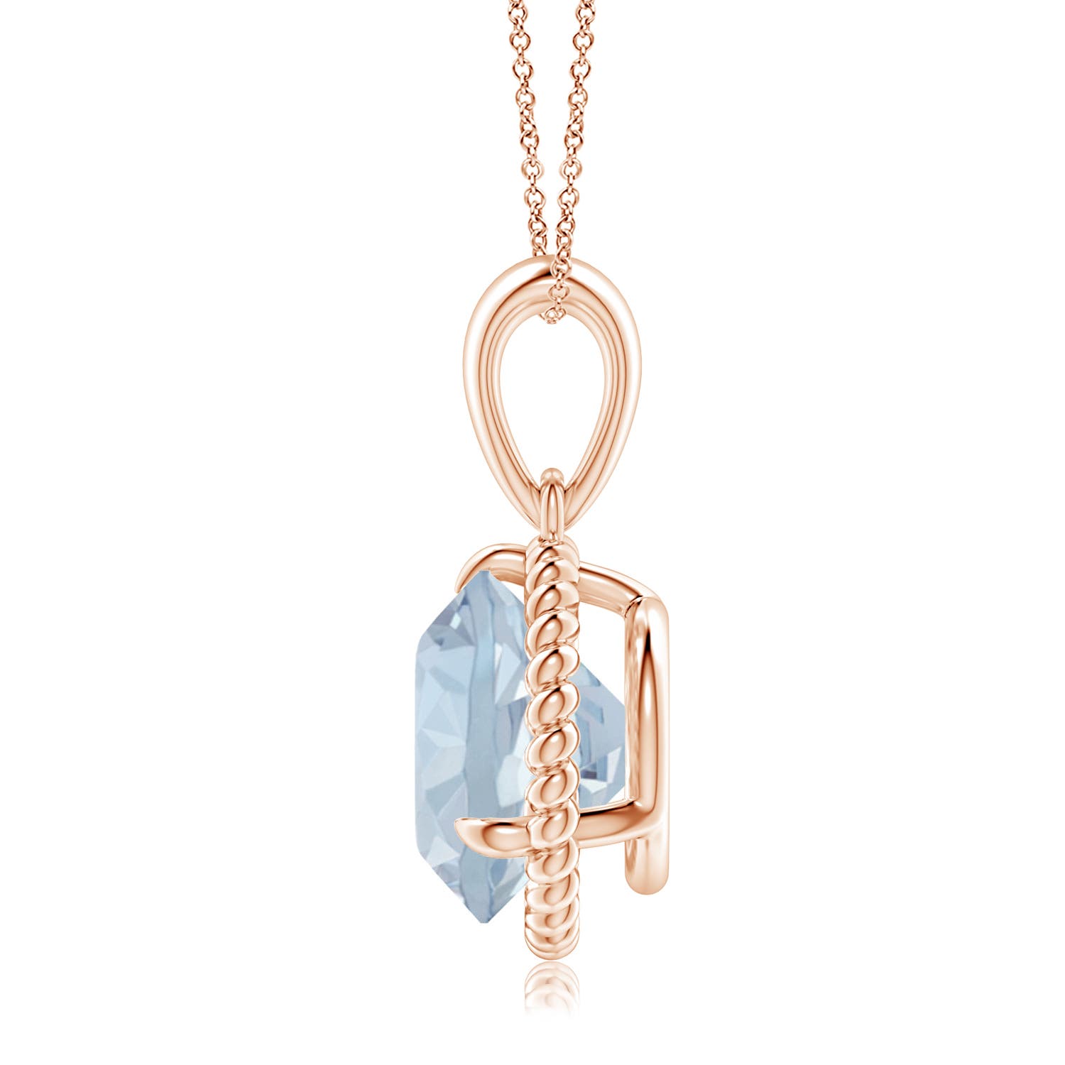 A - Aquamarine / 3.2 CT / 14 KT Rose Gold