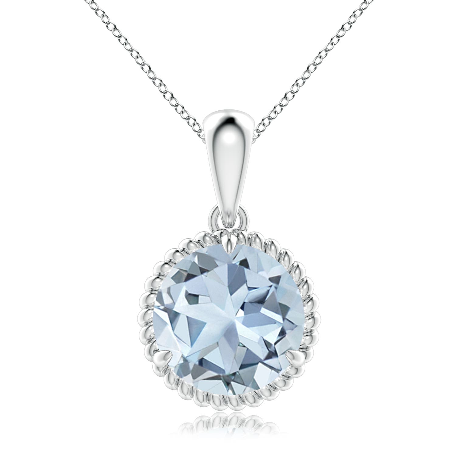 A - Aquamarine / 3.2 CT / 14 KT White Gold