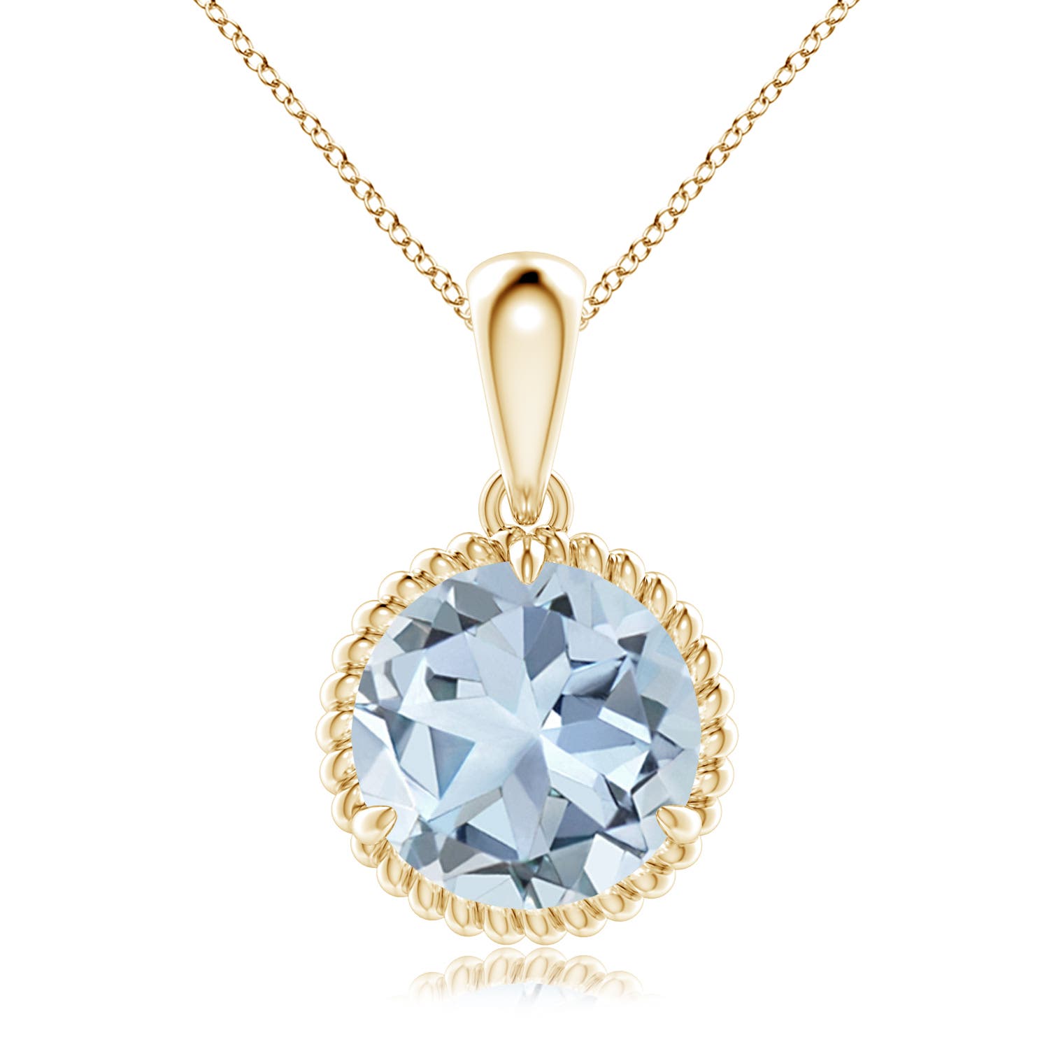 A - Aquamarine / 3.2 CT / 14 KT Yellow Gold