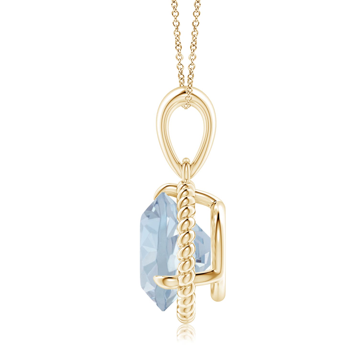 A - Aquamarine / 3.2 CT / 14 KT Yellow Gold