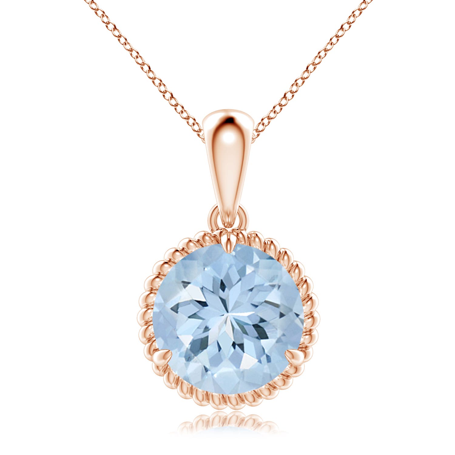 AA - Aquamarine / 3.2 CT / 14 KT Rose Gold