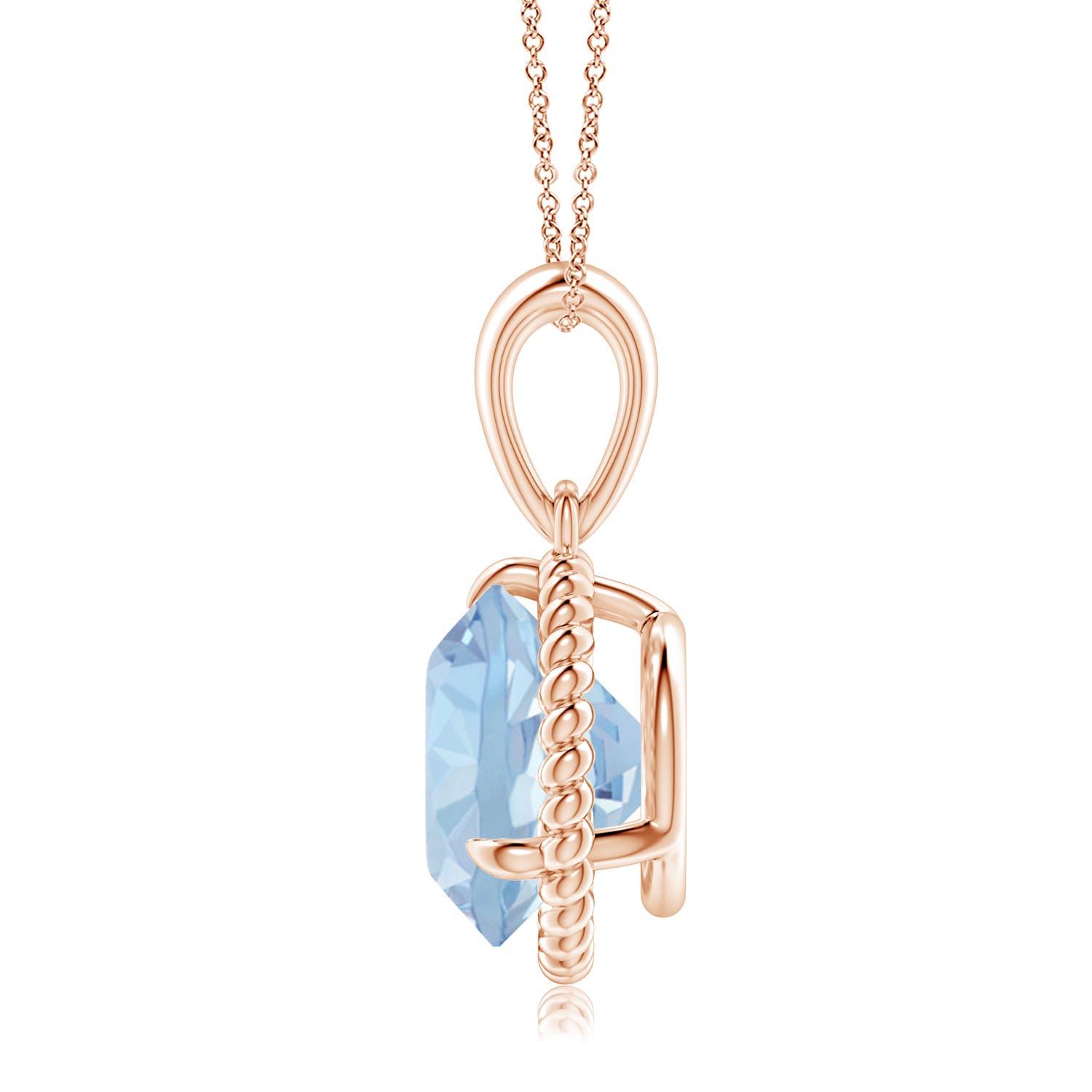 AA - Aquamarine / 3.2 CT / 14 KT Rose Gold