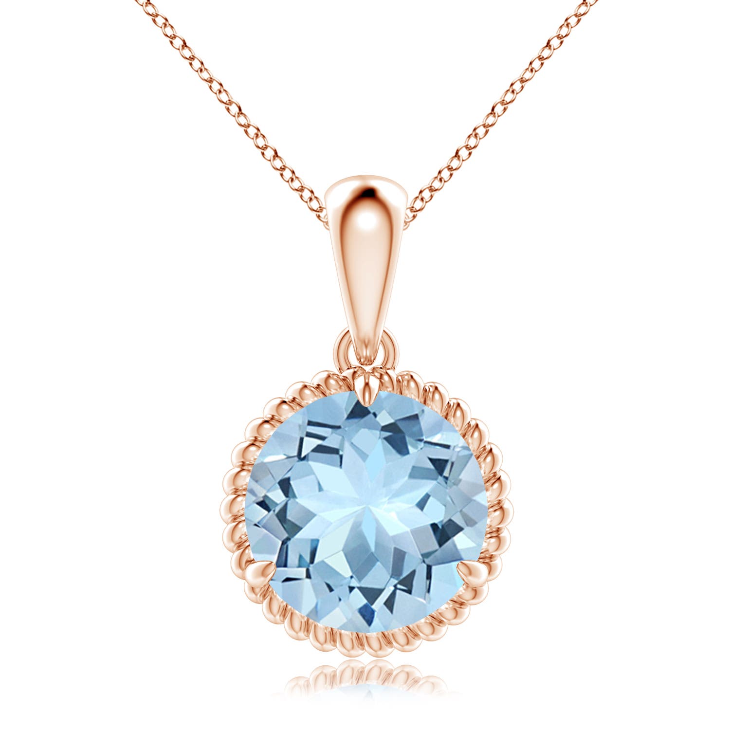 AAA - Aquamarine / 3.2 CT / 14 KT Rose Gold