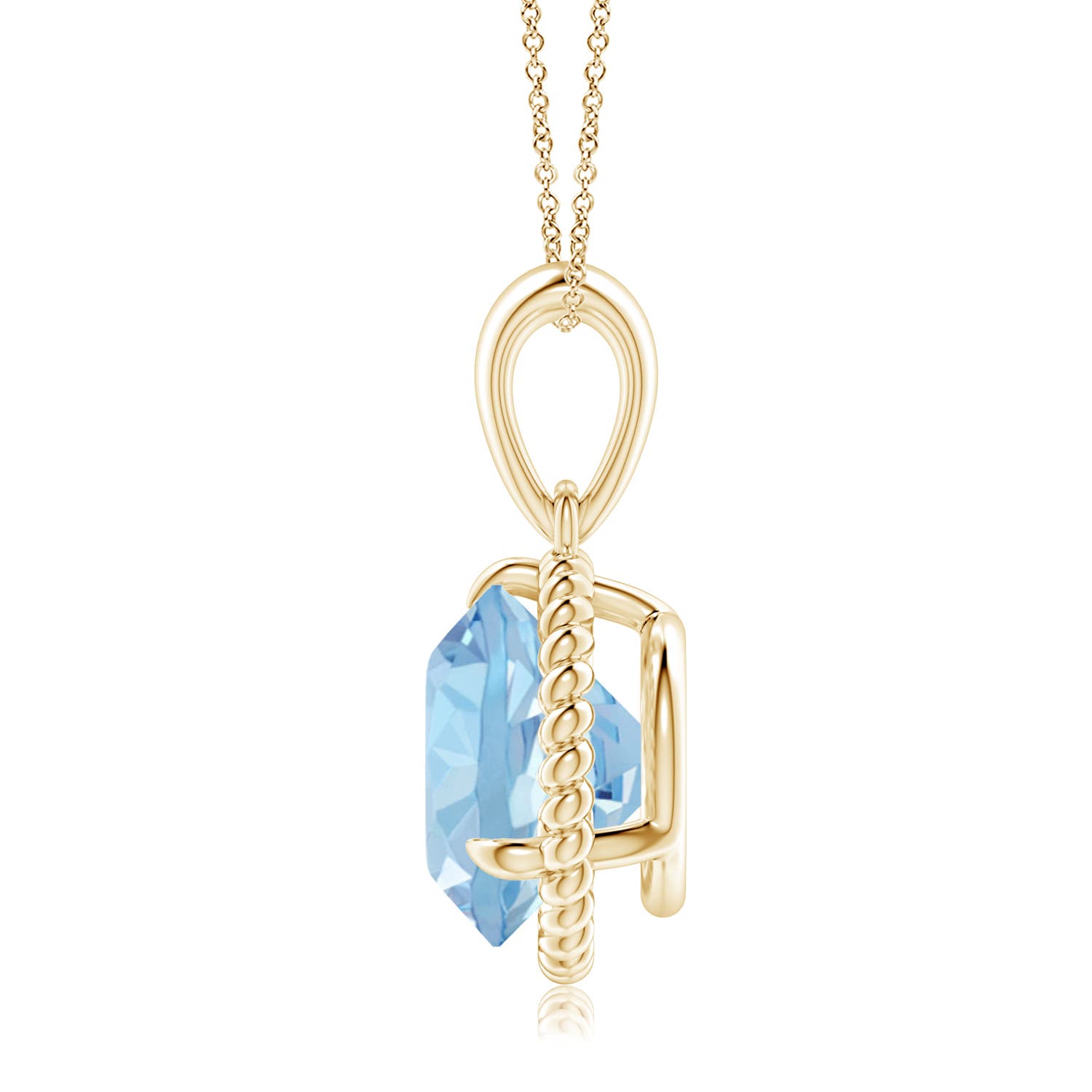 AAA - Aquamarine / 3.2 CT / 14 KT Yellow Gold