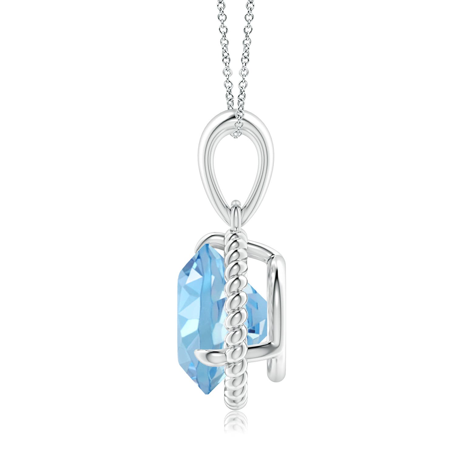 AAAA - Aquamarine / 3.2 CT / 14 KT White Gold