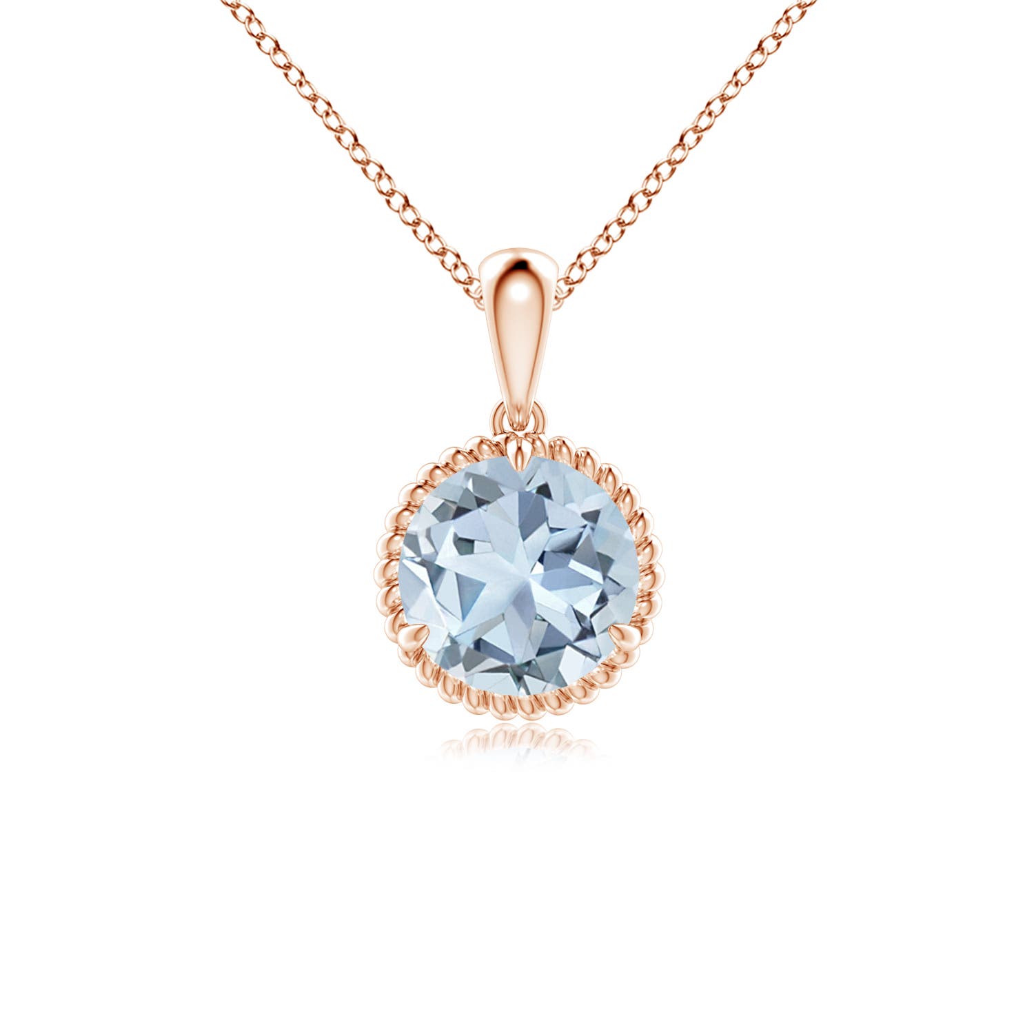 A - Aquamarine / 1.12 CT / 14 KT Rose Gold