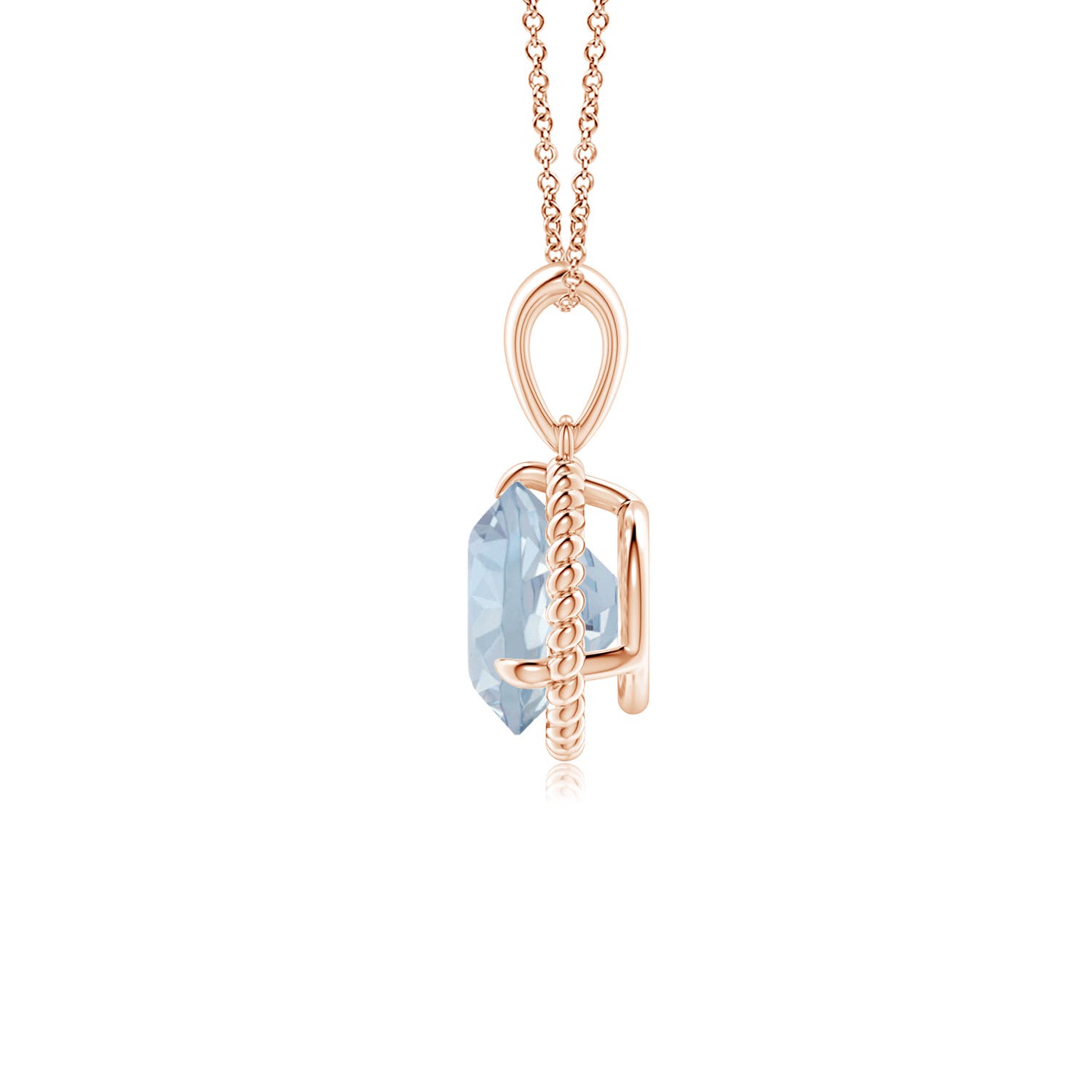 A - Aquamarine / 1.12 CT / 14 KT Rose Gold