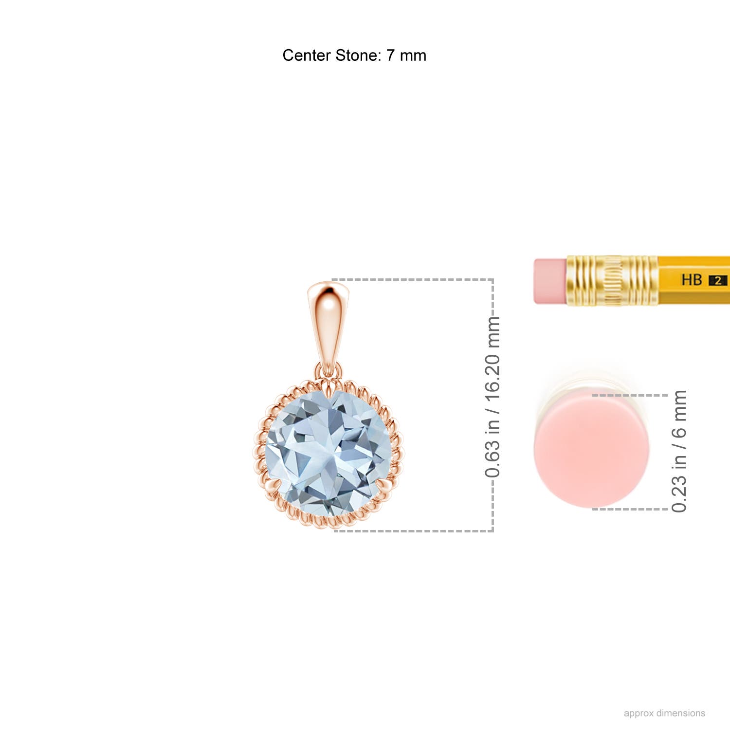 A - Aquamarine / 1.12 CT / 14 KT Rose Gold