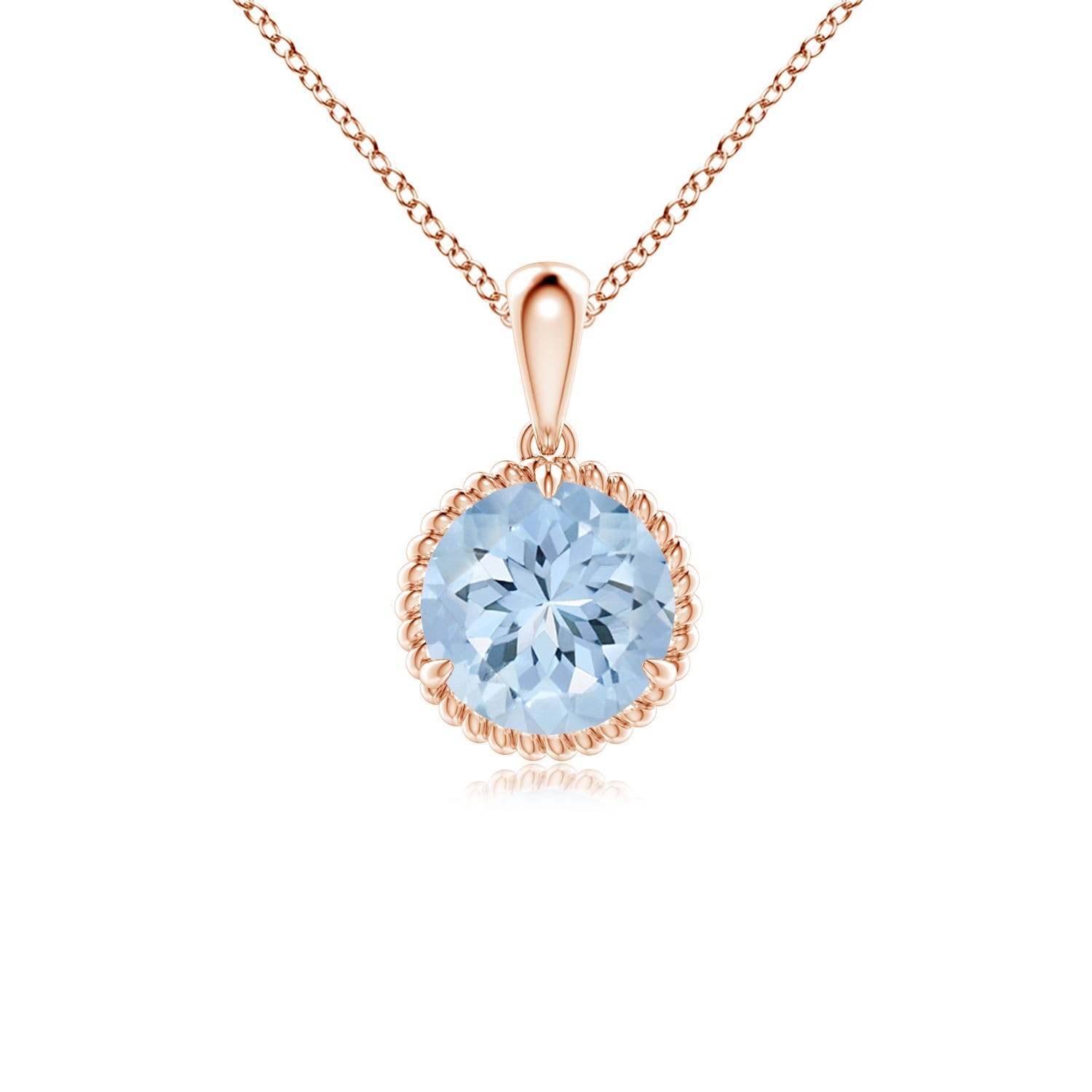 AA - Aquamarine / 1.12 CT / 14 KT Rose Gold