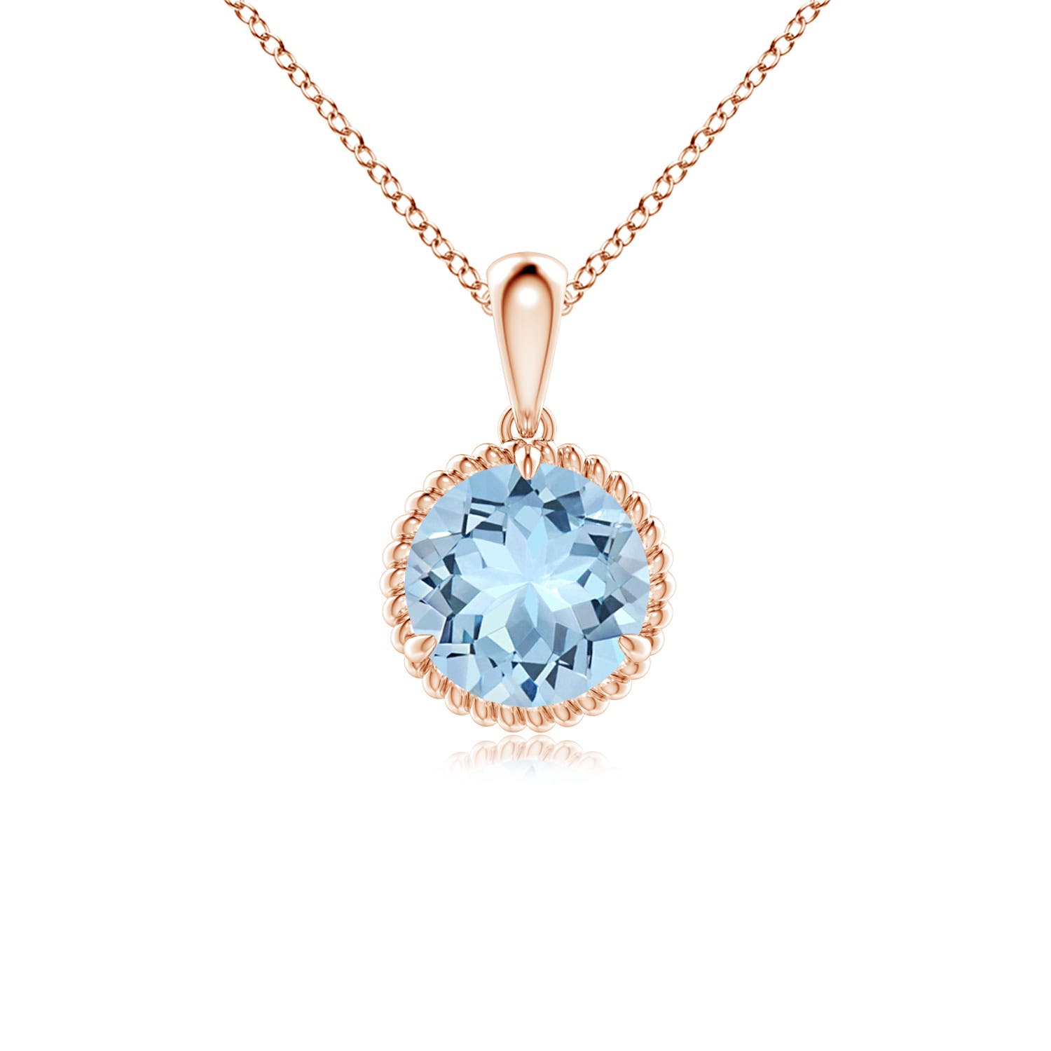 AAA - Aquamarine / 1.12 CT / 14 KT Rose Gold