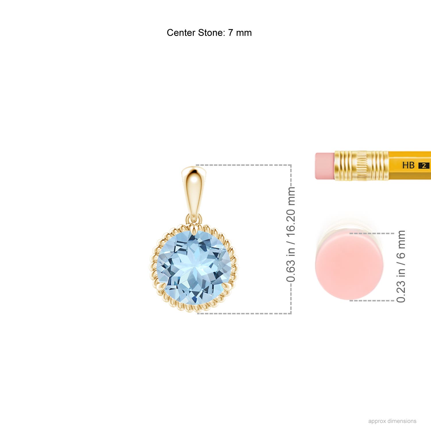 AAA - Aquamarine / 1.12 CT / 14 KT Yellow Gold