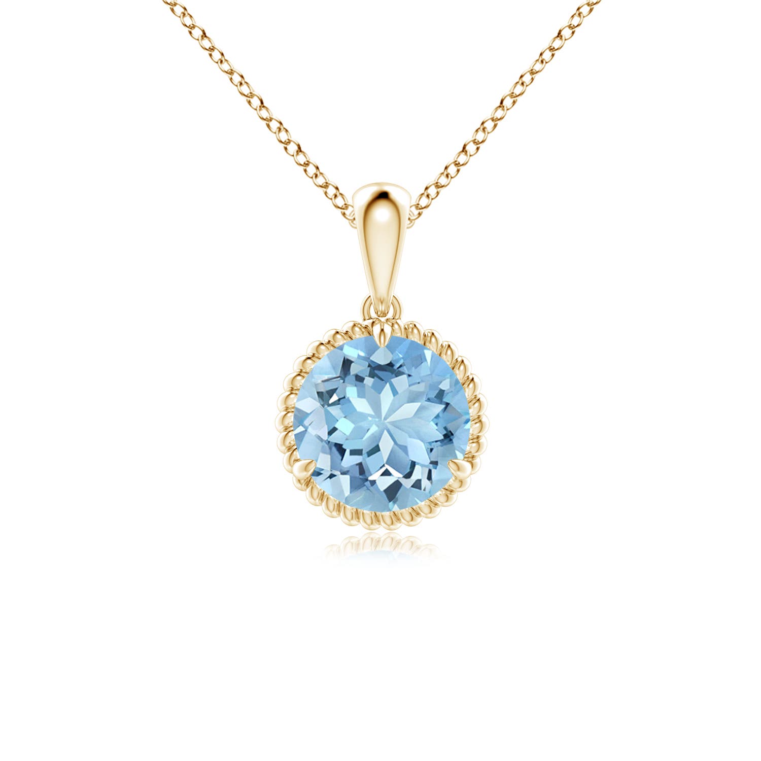 AAAA - Aquamarine / 1.12 CT / 14 KT Yellow Gold