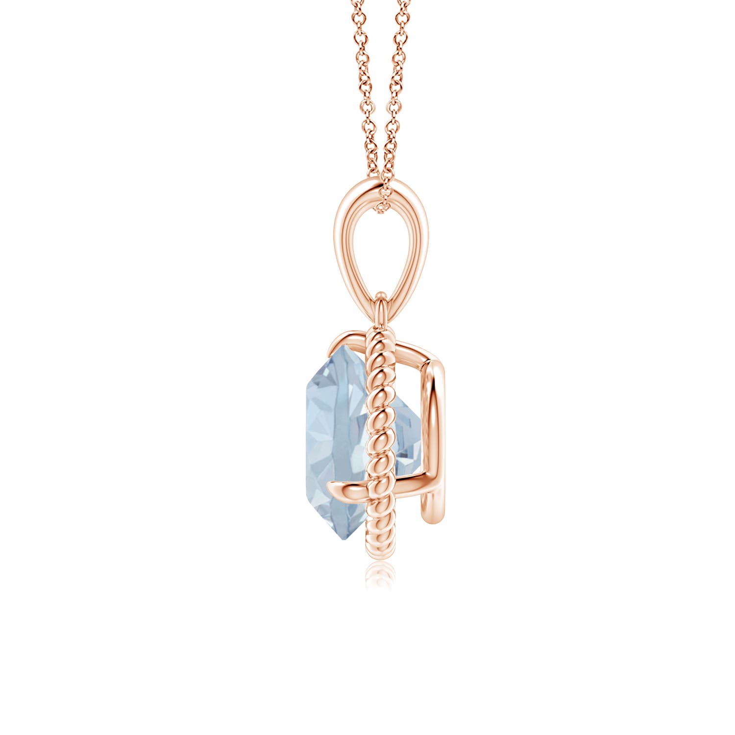 A - Aquamarine / 1.6 CT / 14 KT Rose Gold