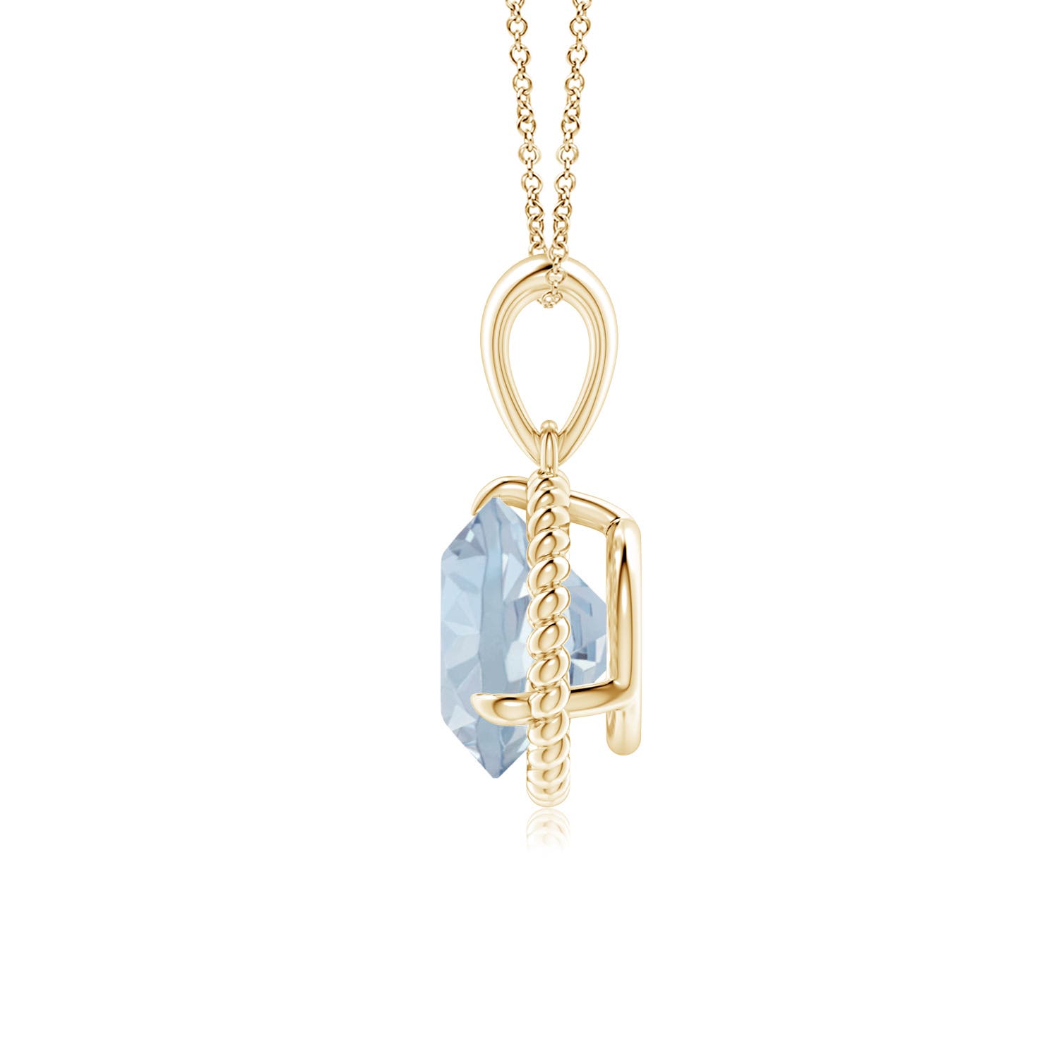 A - Aquamarine / 1.6 CT / 14 KT Yellow Gold